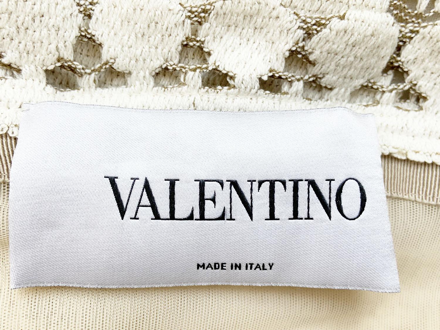 Picardías Valentino S/S 2012 Pasarela Encaje Algodón Beige  Mini vestido sin tirantes It 38 en venta 7