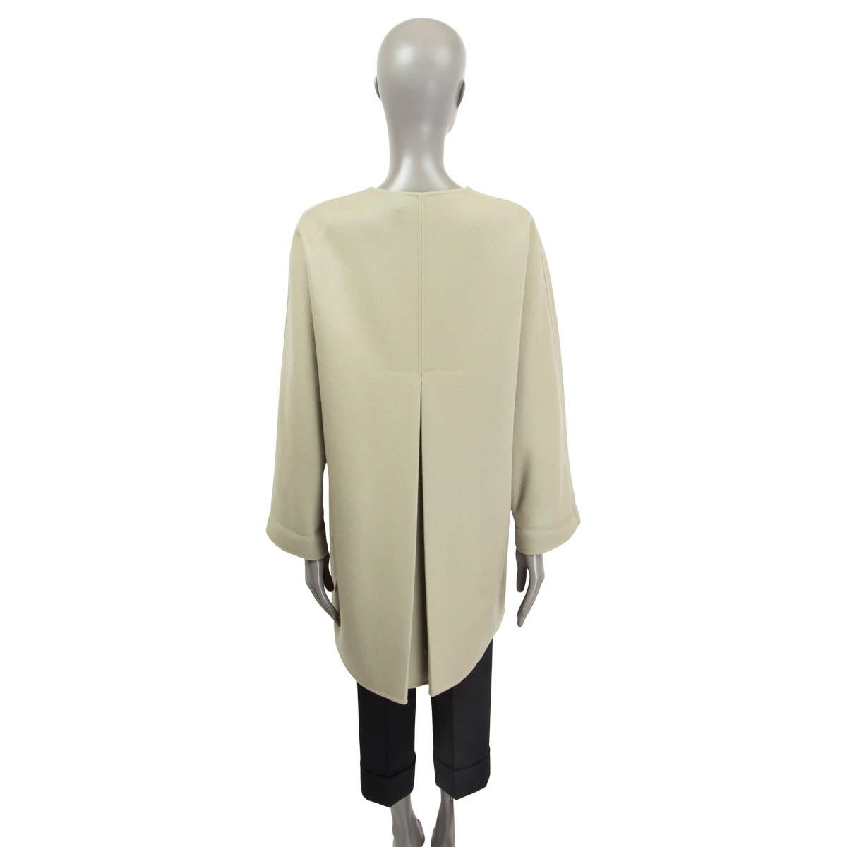 VALENTINO - Manteau ceinturé en laine mélangée vert sauge, 42 M Pour femmes en vente