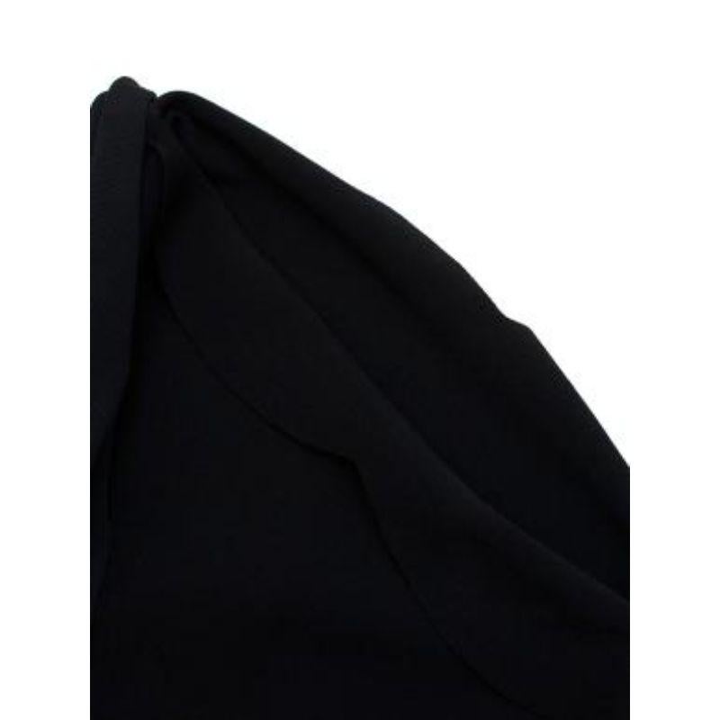 Valentino Scallop-Edged Asymmetric Cape Blouse For Sale 2