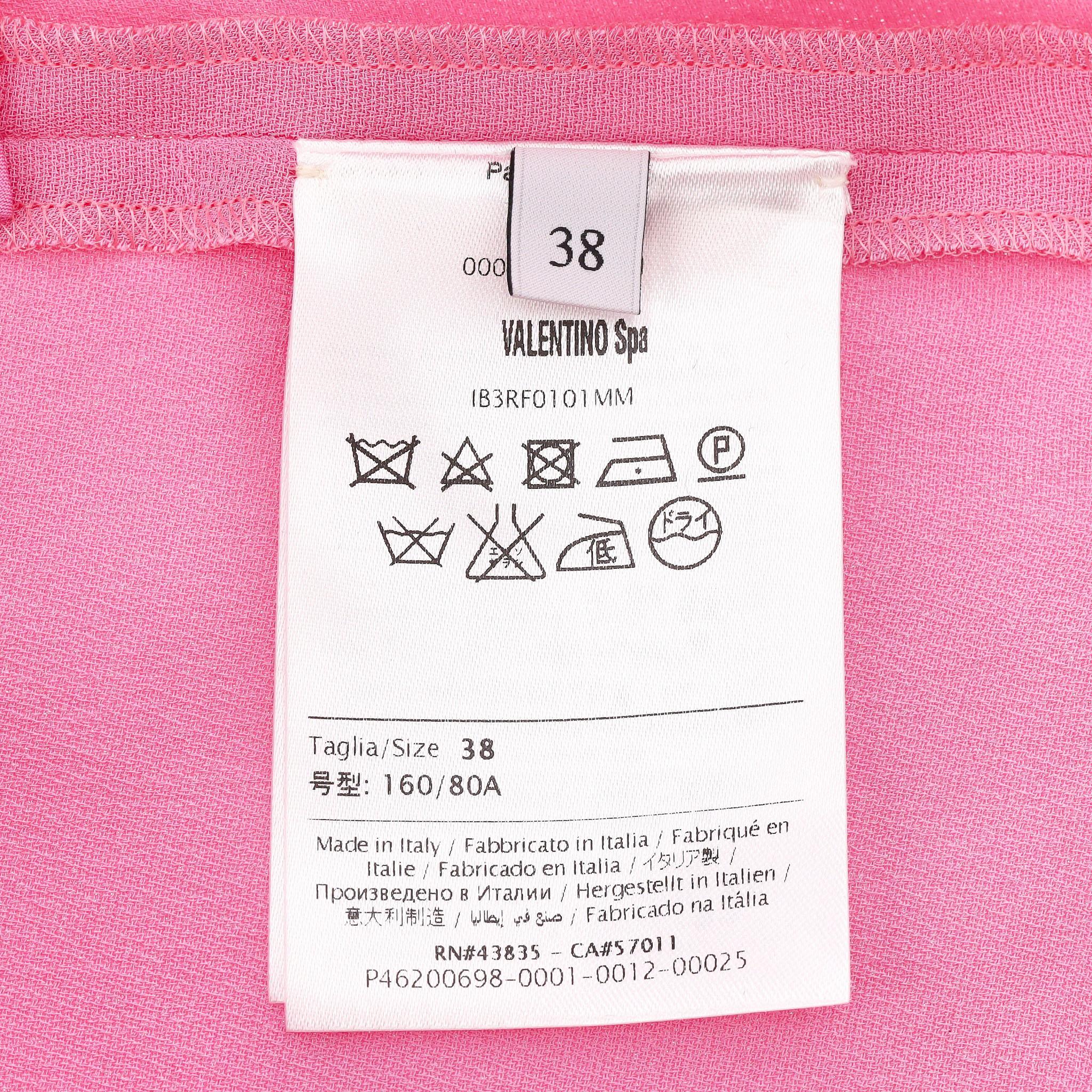 Pantaloncini in seta con orlo smerlato di Valentino in vendita 2