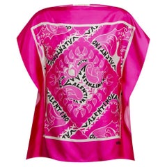 Valentino Scarf-Style Silk Top