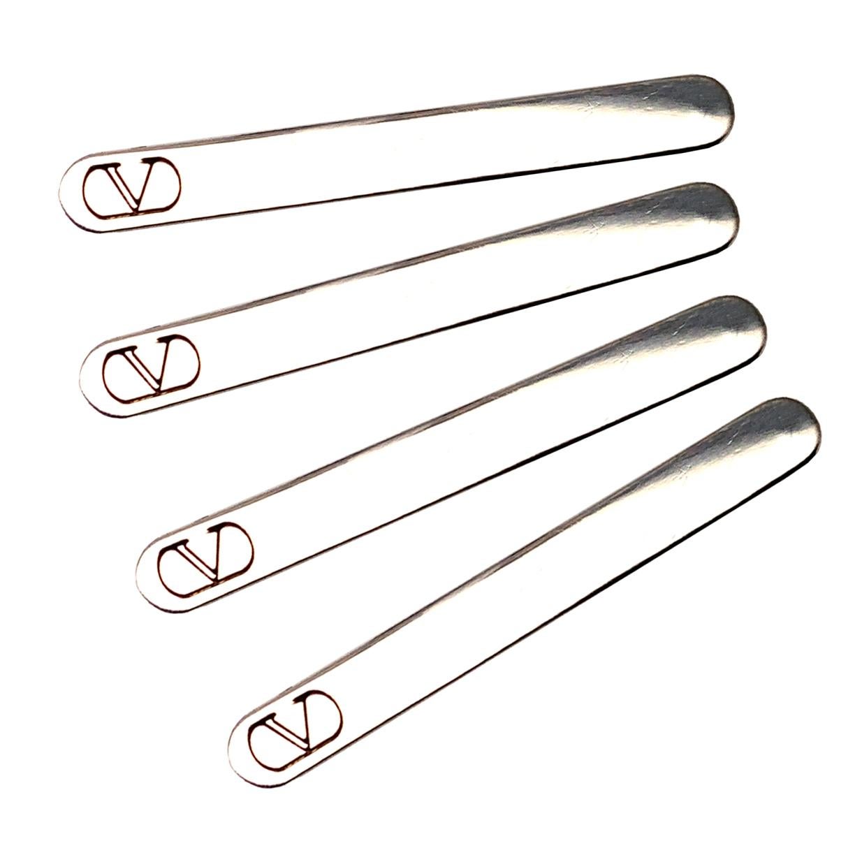 Valentino Set of Four Sterling Collar Stays