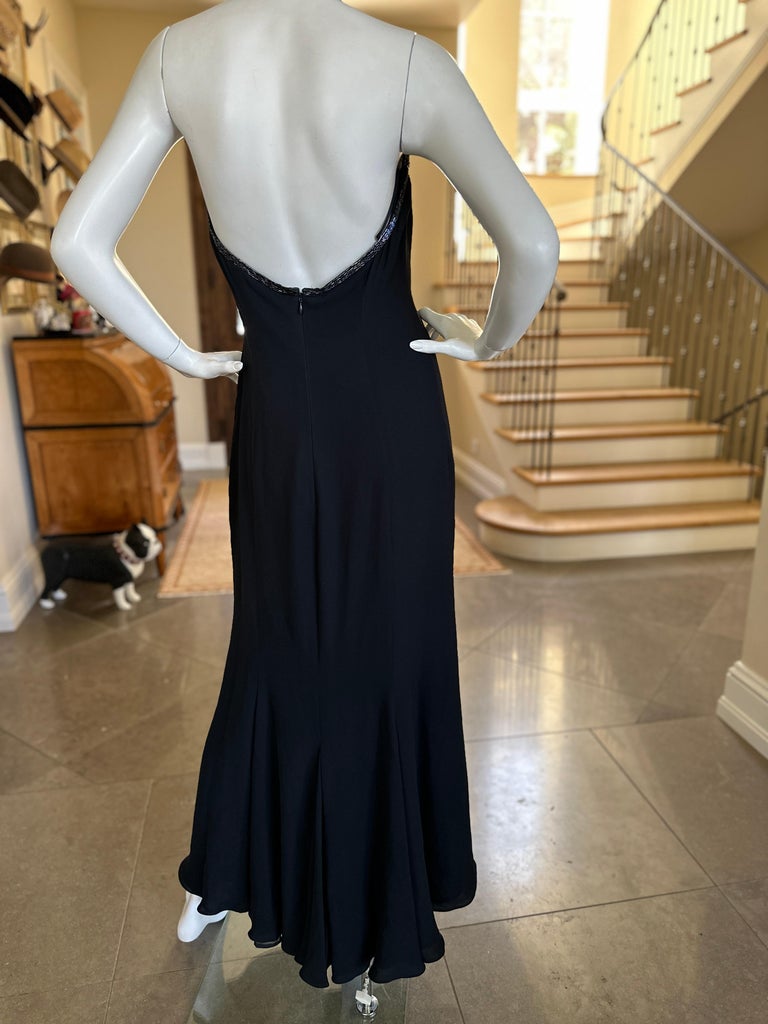 Valentino Sheer Beaded Black "The Devil Wears Prada" Dress 2005 at 1stDibs  | black dress devil wears prada, the devil wears prada black dress