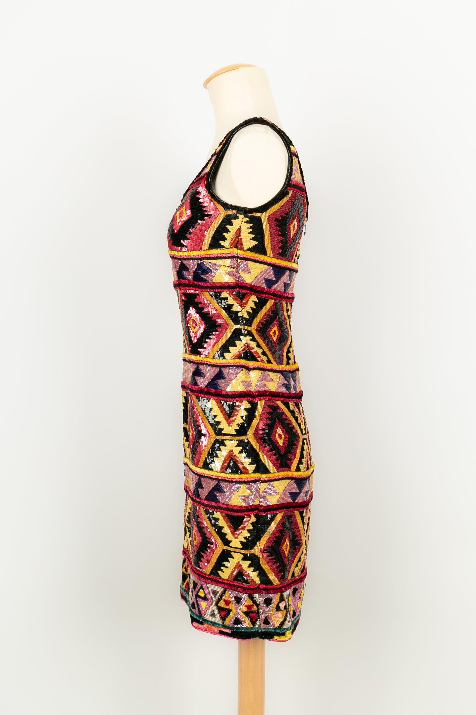 Valentino Short Dress Embroidered with Sequins 1