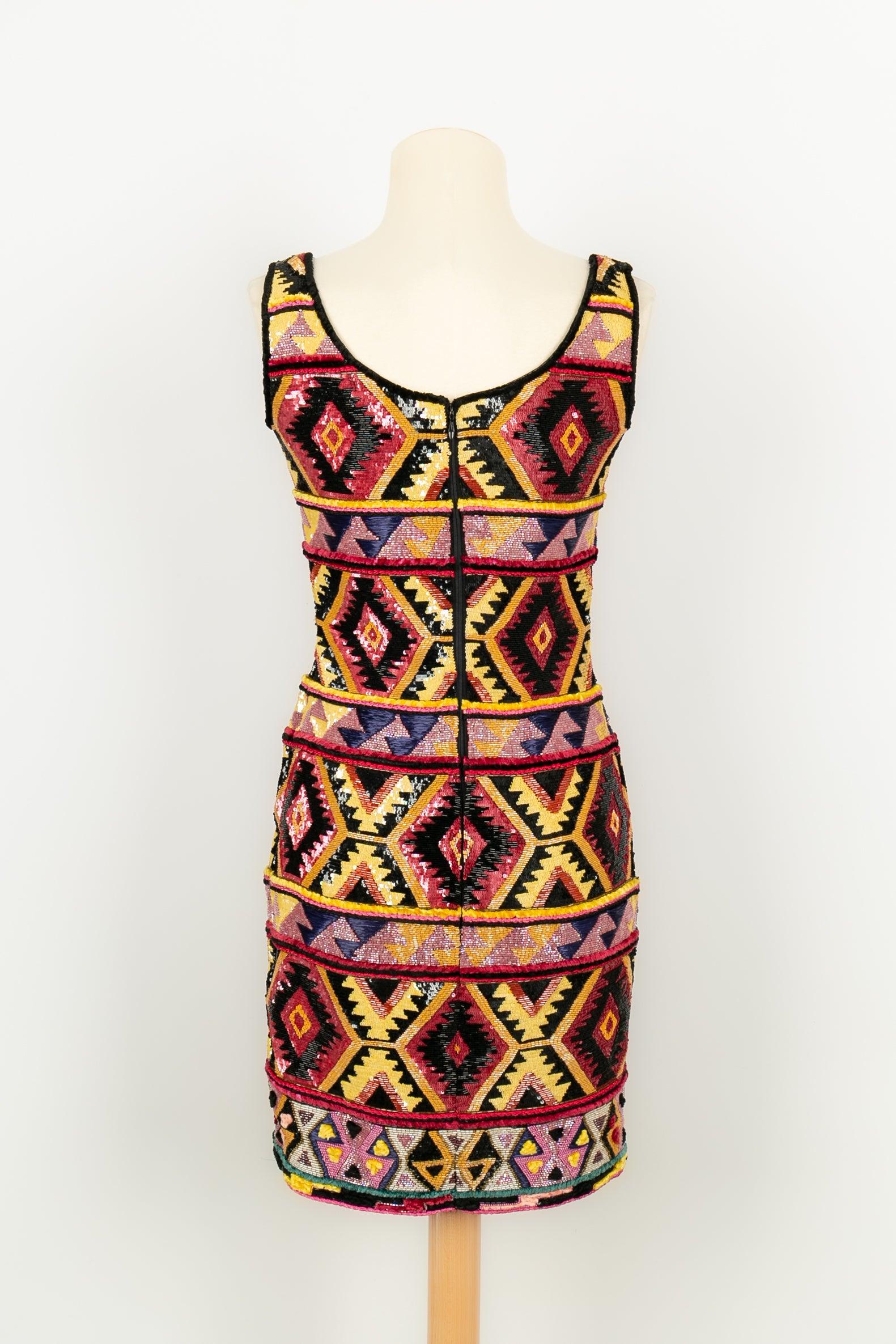 Valentino Short Dress Embroidered with Sequins 2