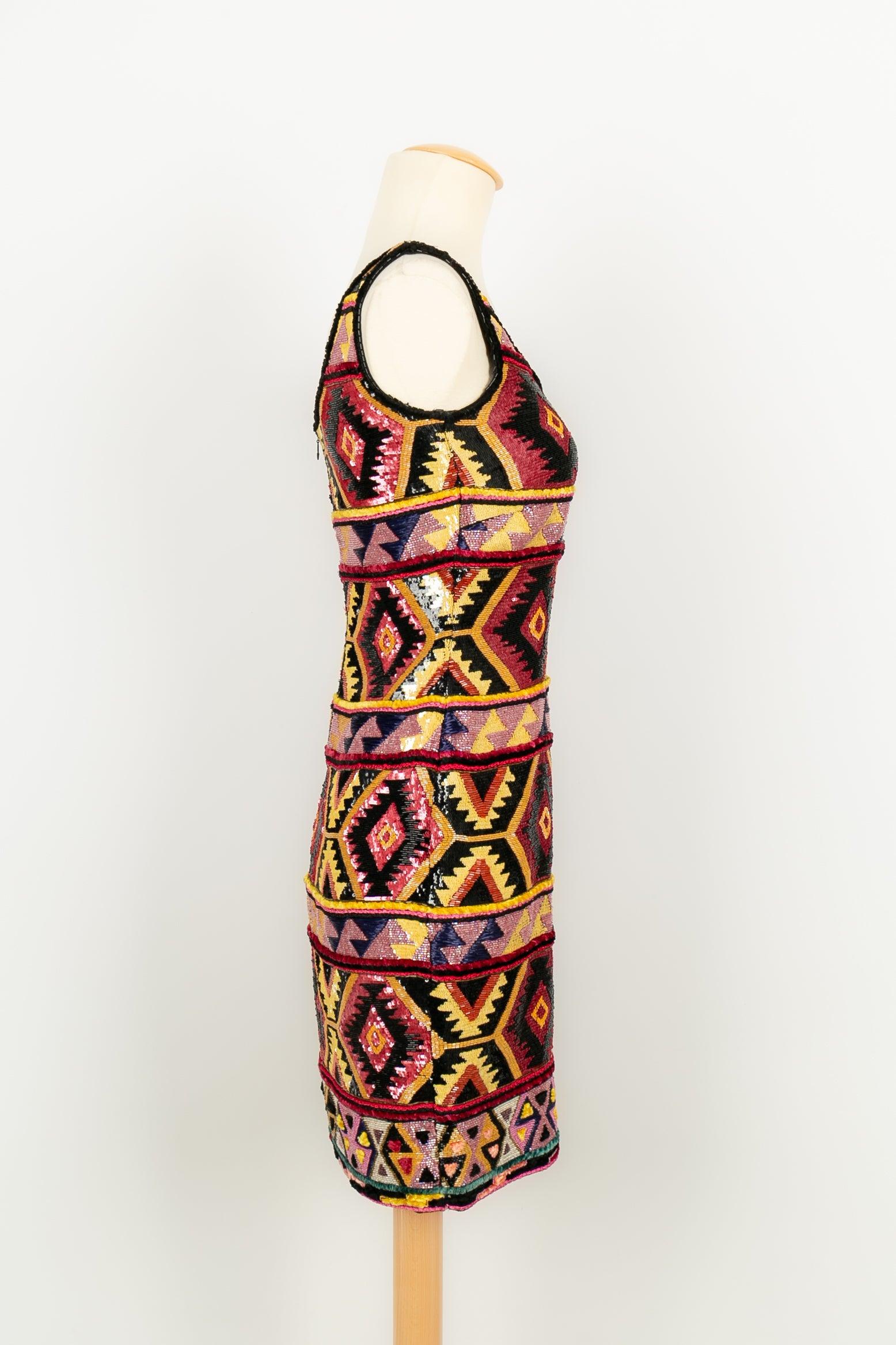 Valentino Short Dress Embroidered with Sequins 3