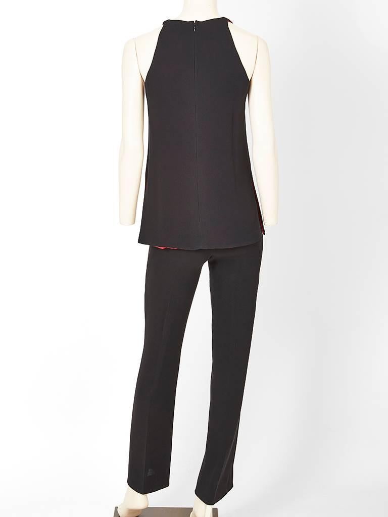 Valentino Silk Quilted Jacket and Pant Ensemble 2