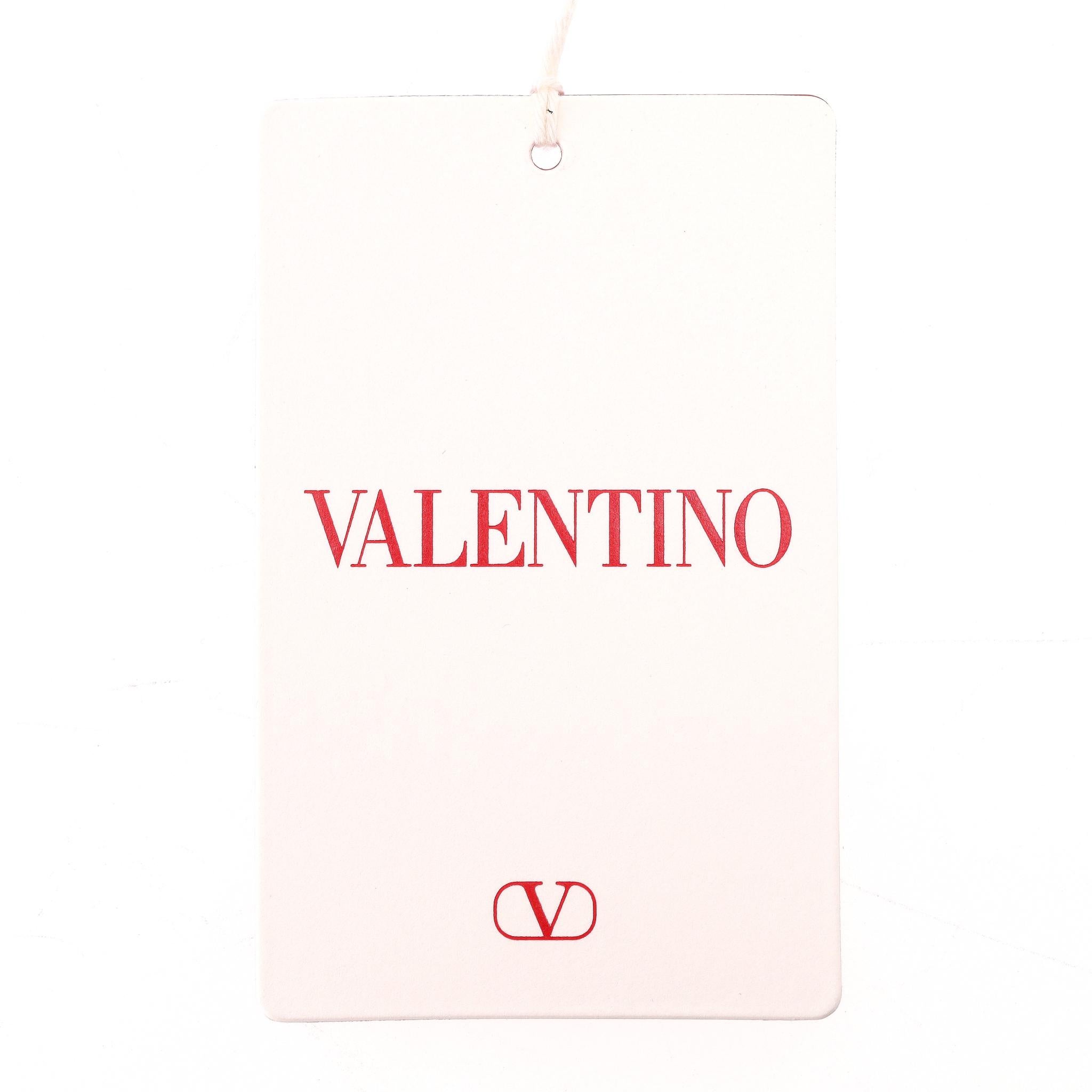 Top e pantaloni con stampa logo di Valentino in crepe di seta in vendita 5