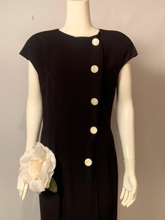 Valentino: abito da sera in crepe di seta con pannello posteriore trasparente