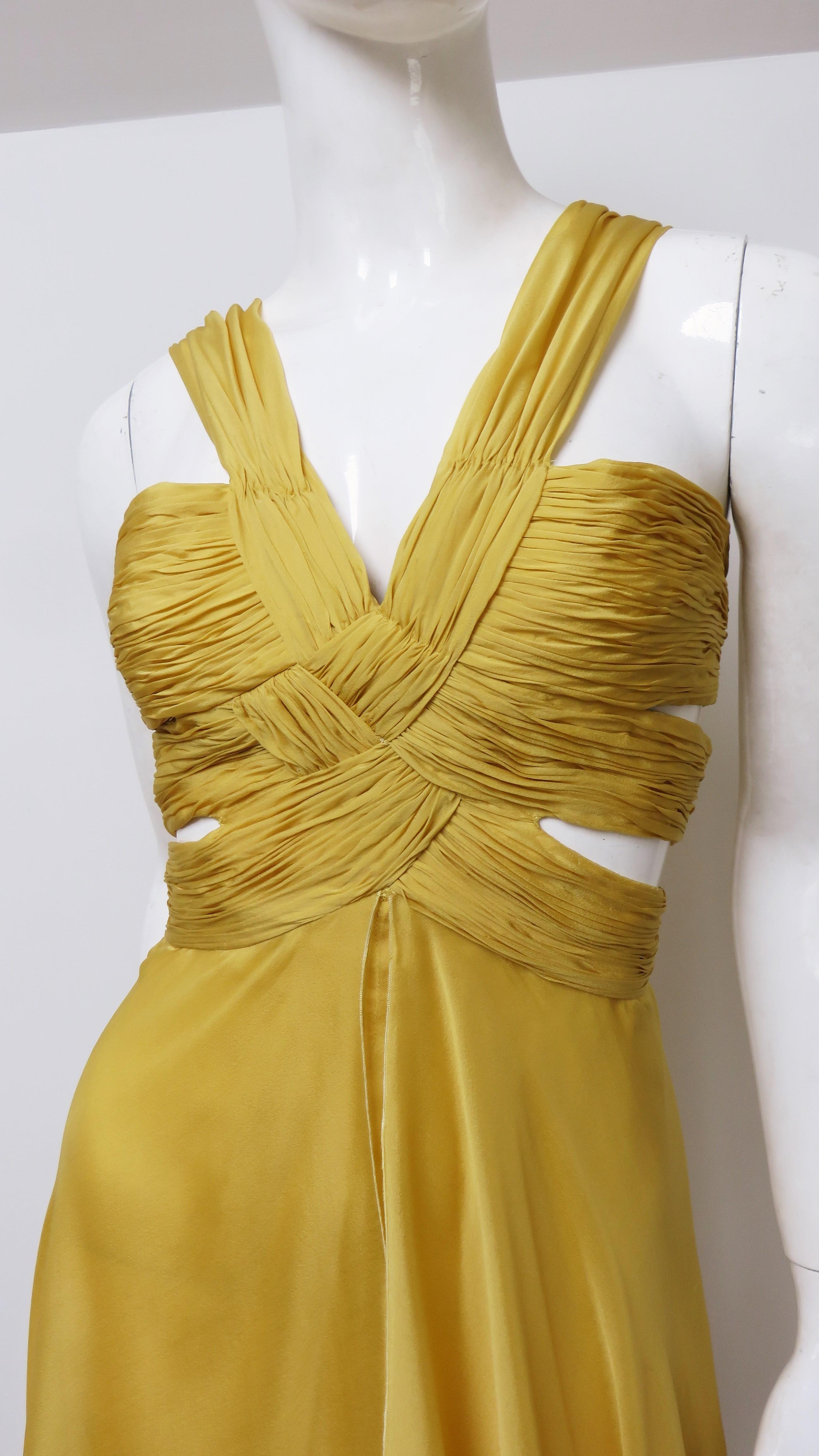 valentino cut out dress