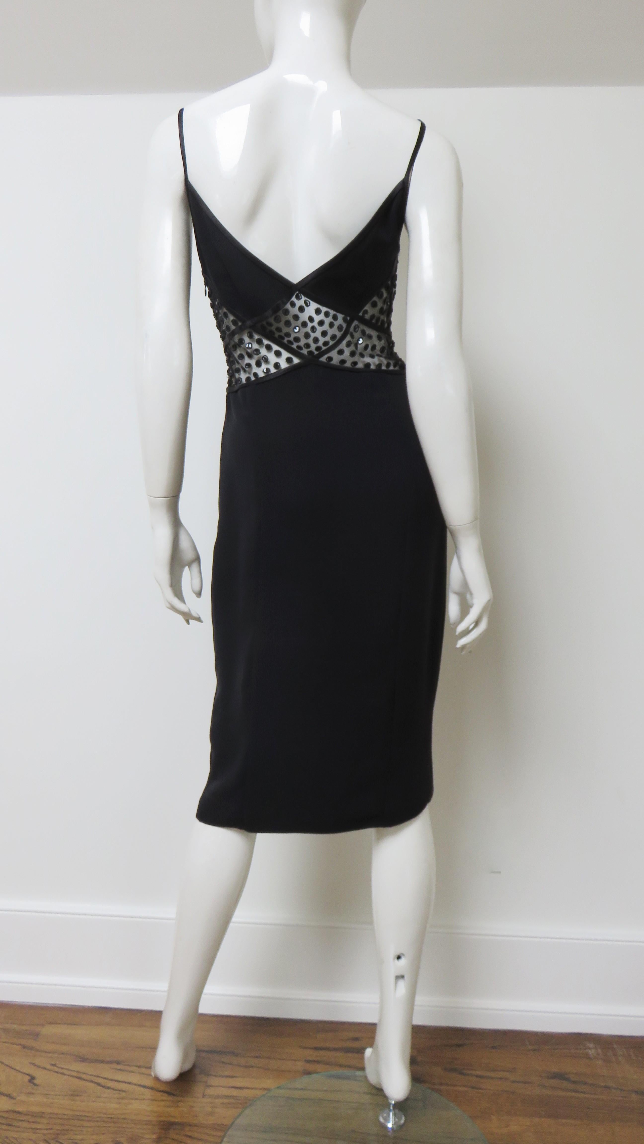 Vestido Valentino de Seda con Inserciones de Encaje en venta 11