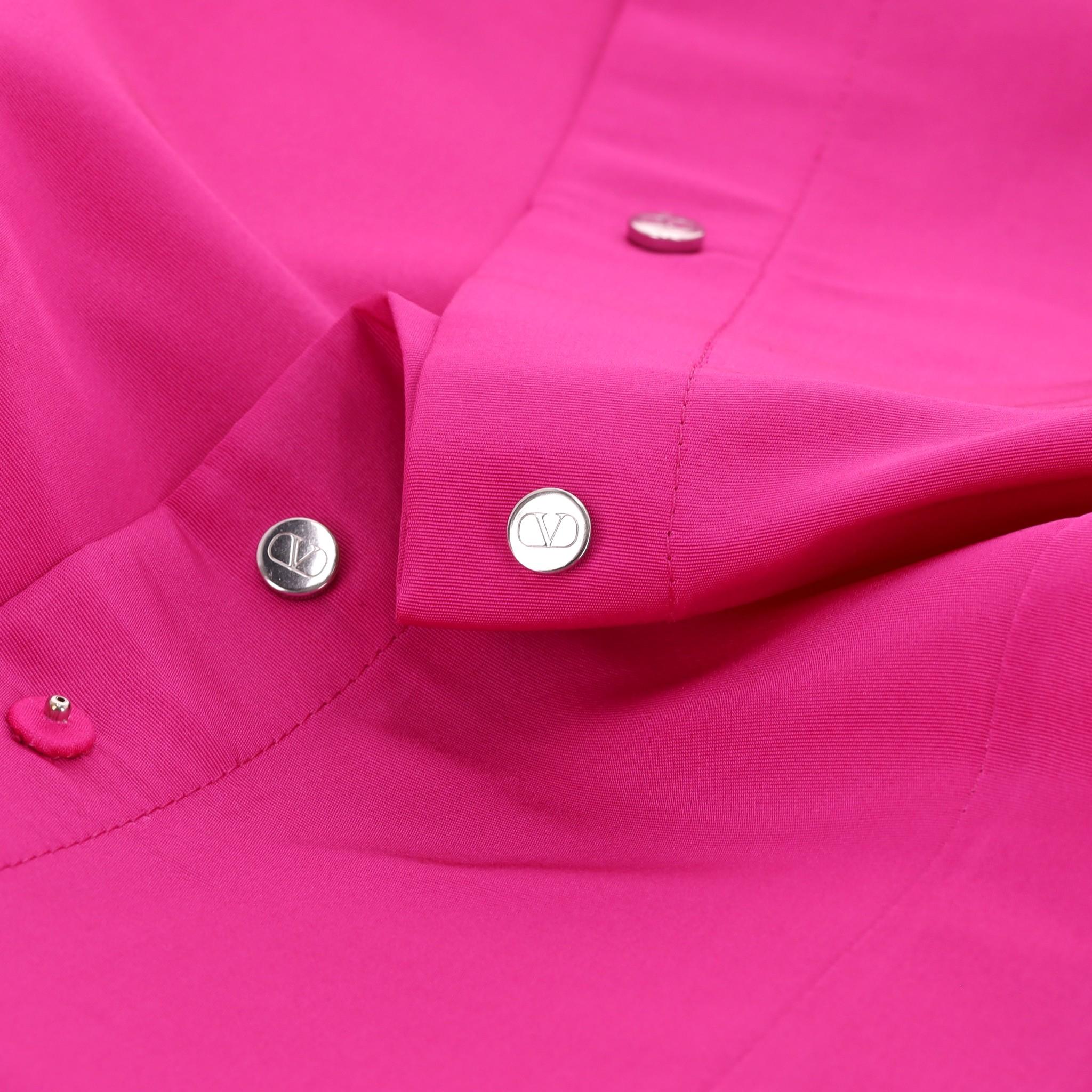 Valentino Silk Faille Shirt/Coat Pour femmes en vente