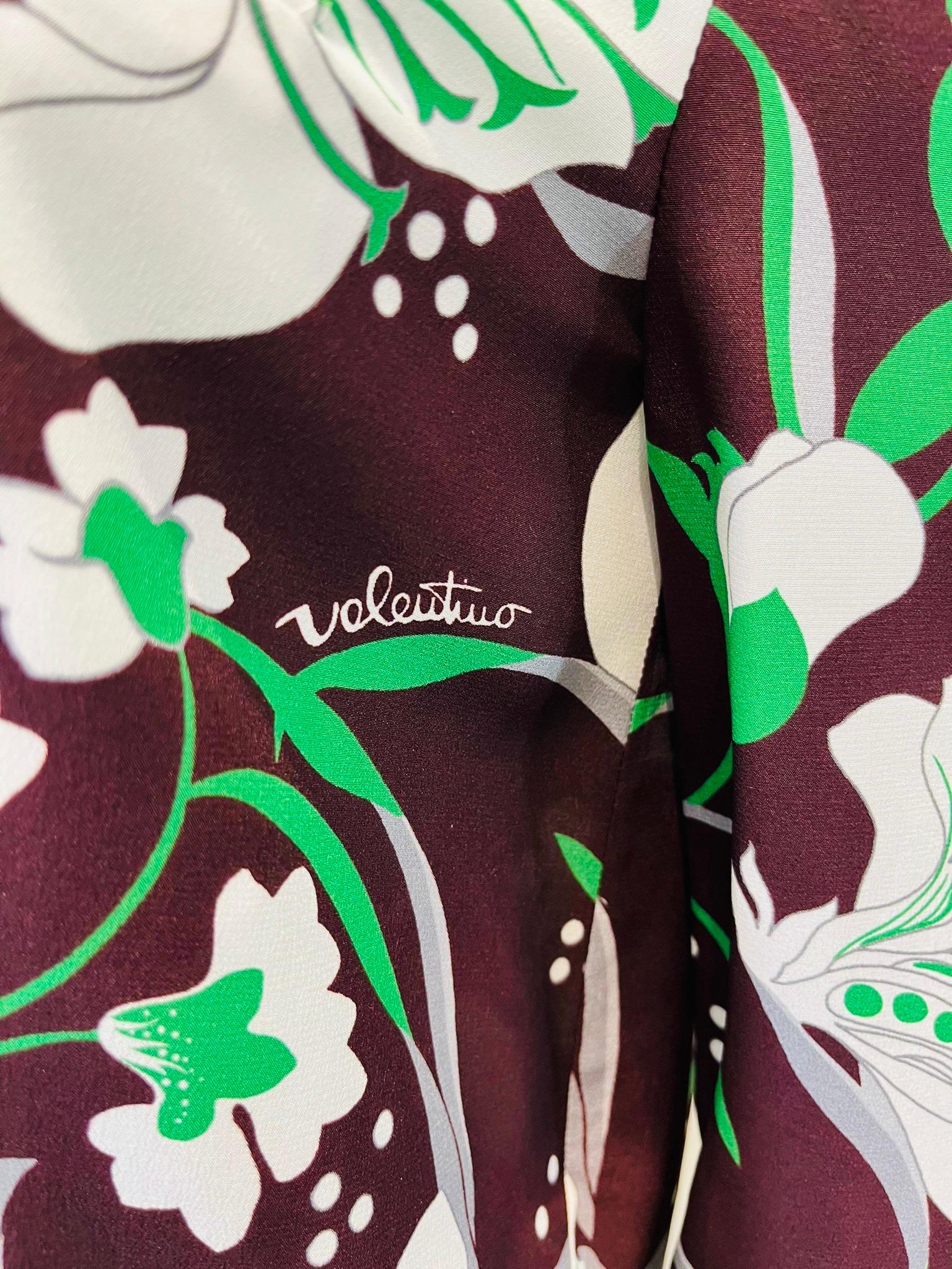 Women's Valentino Silk Printed Shirt For Sale