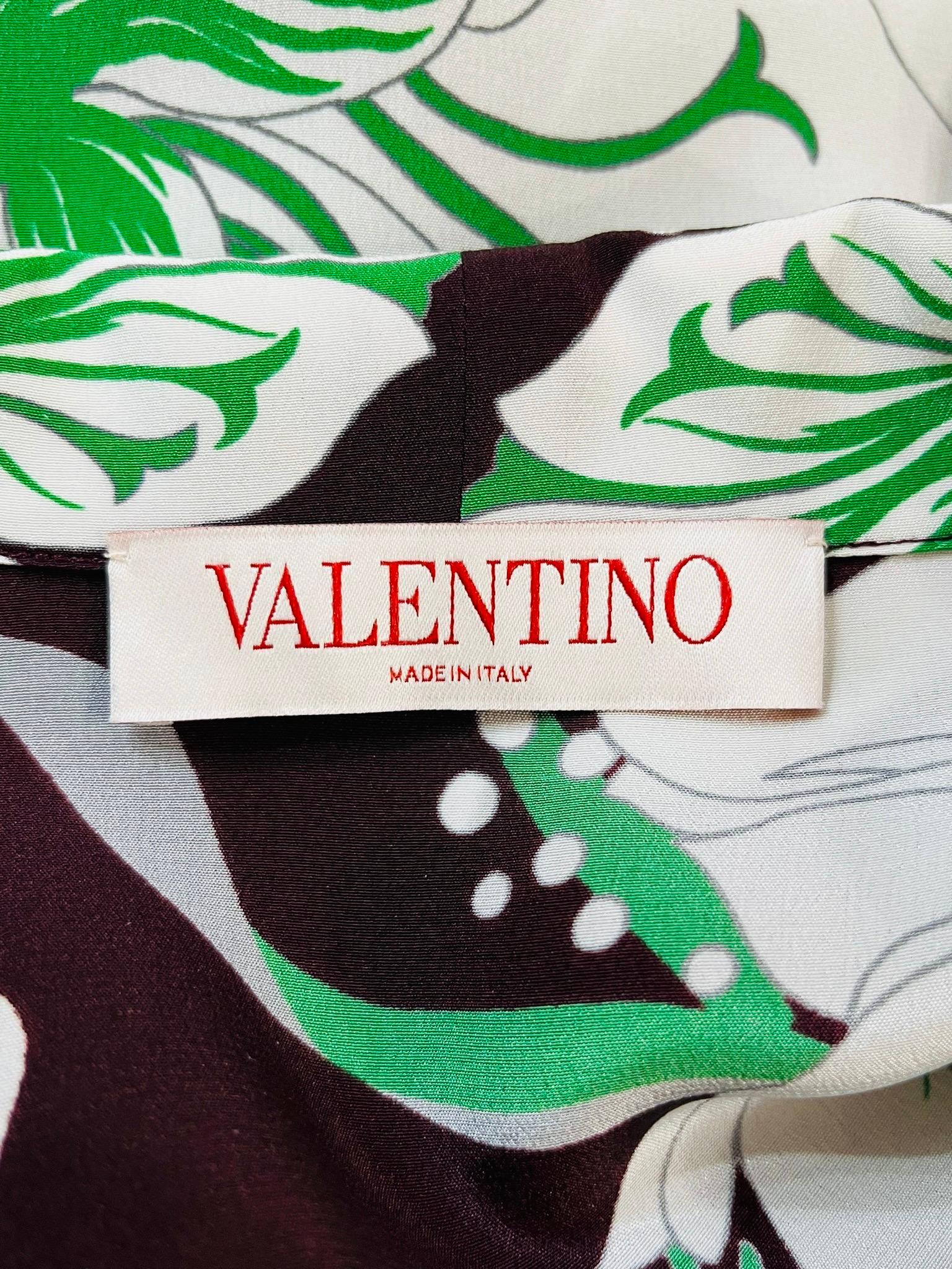 Valentino Silk Printed Shirt For Sale 2