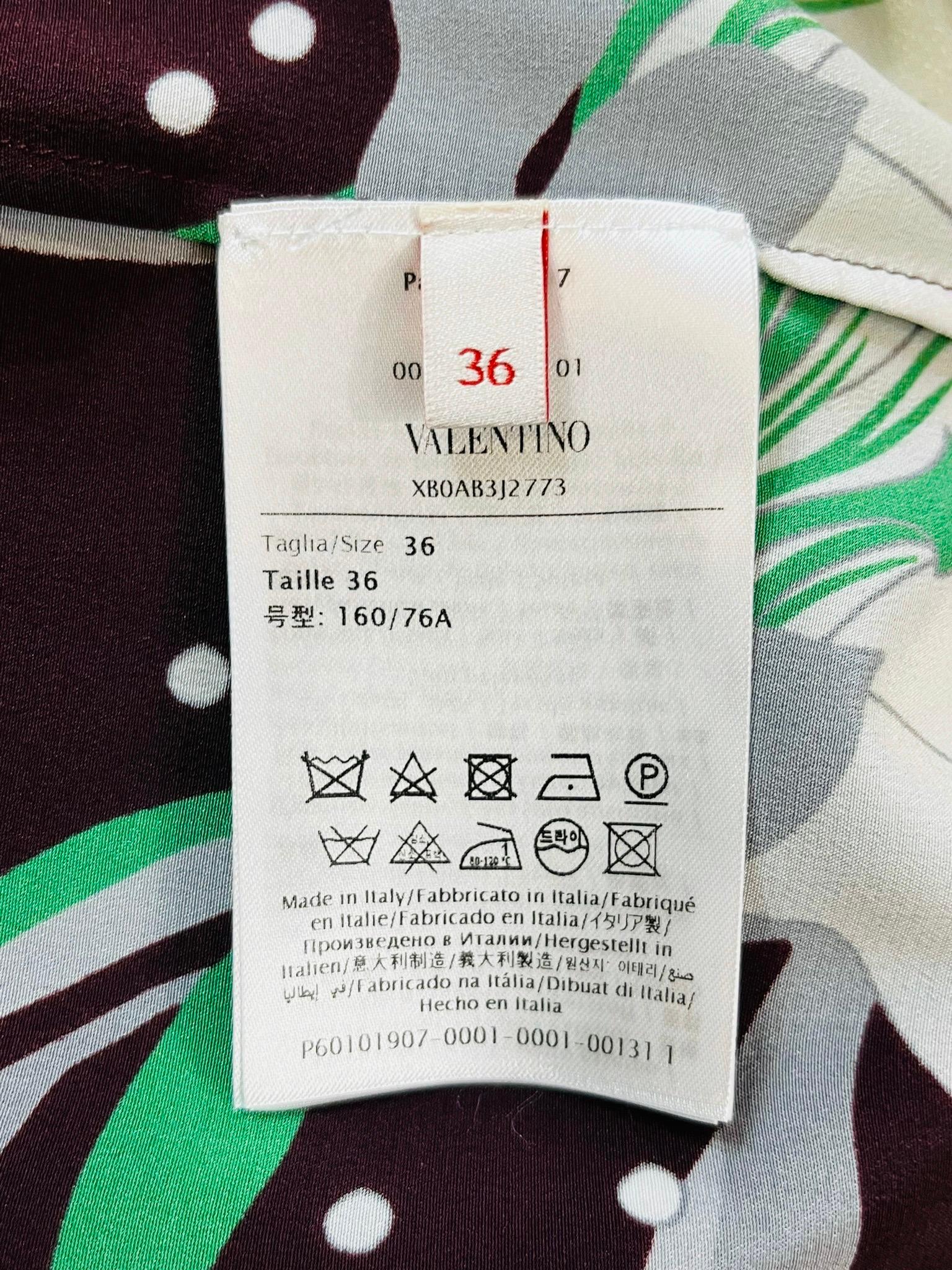 Valentino Silk Printed Shirt For Sale 3