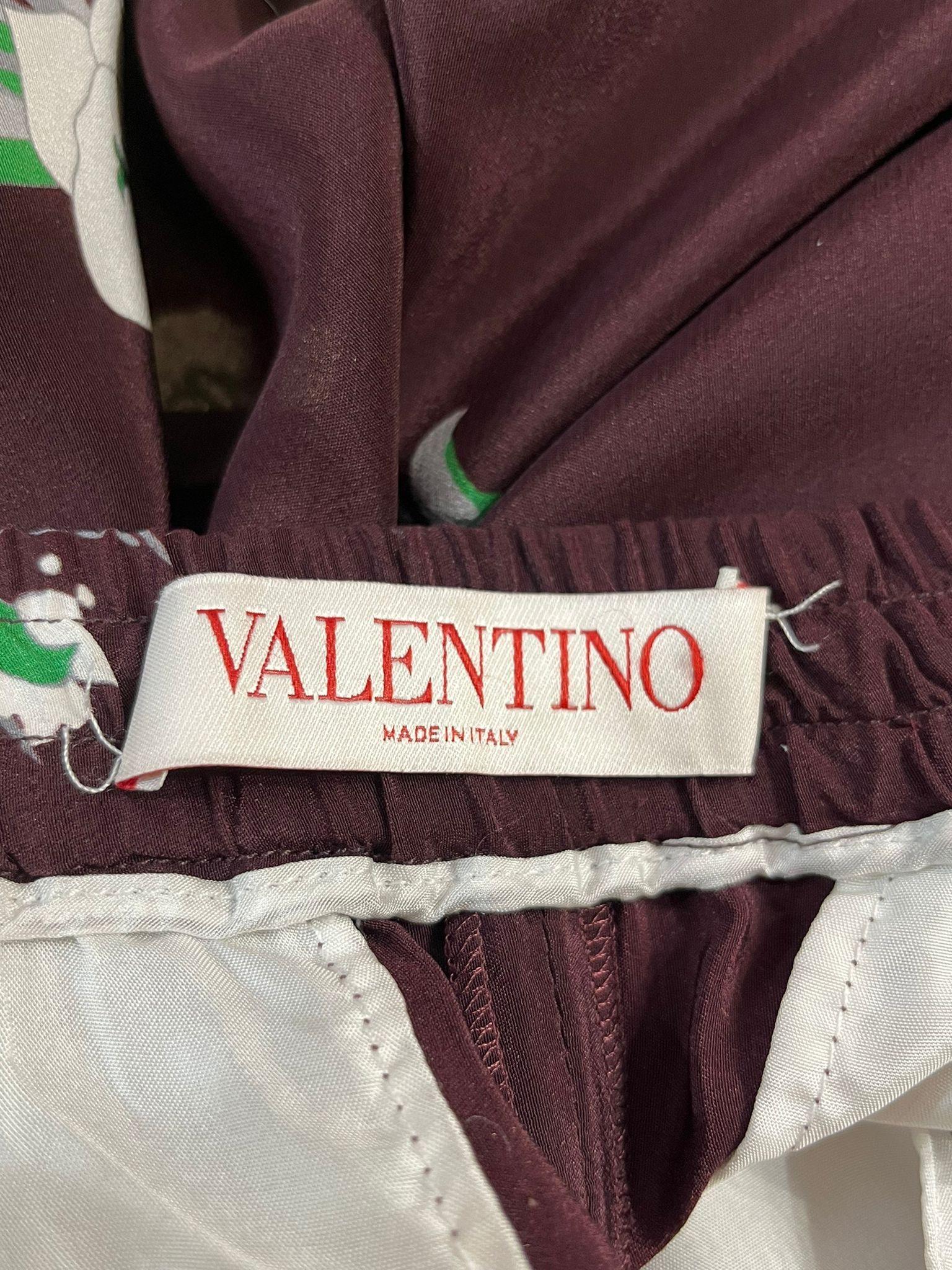 Valentino Silk Printed Trousers 3