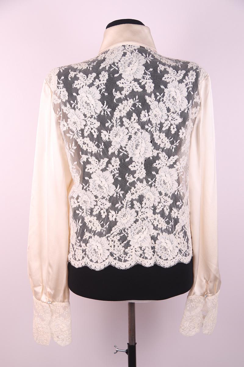 Camicia in pizzo di seta Valentino in vendita 5
