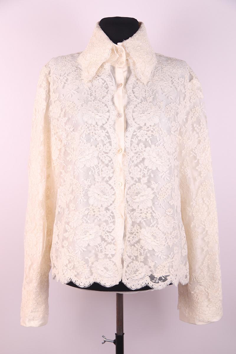 Camicia in pizzo di seta Valentino in vendita 2
