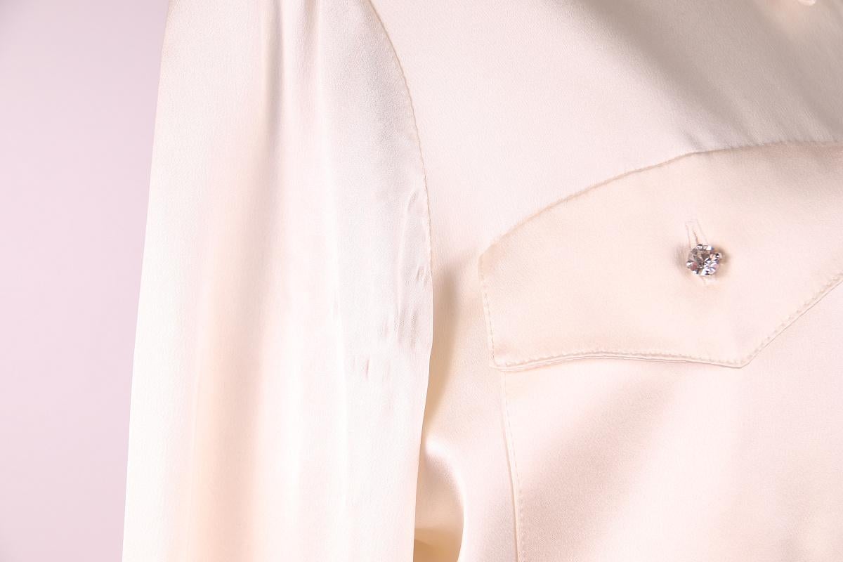 Camicia in pizzo di seta Valentino in vendita 2