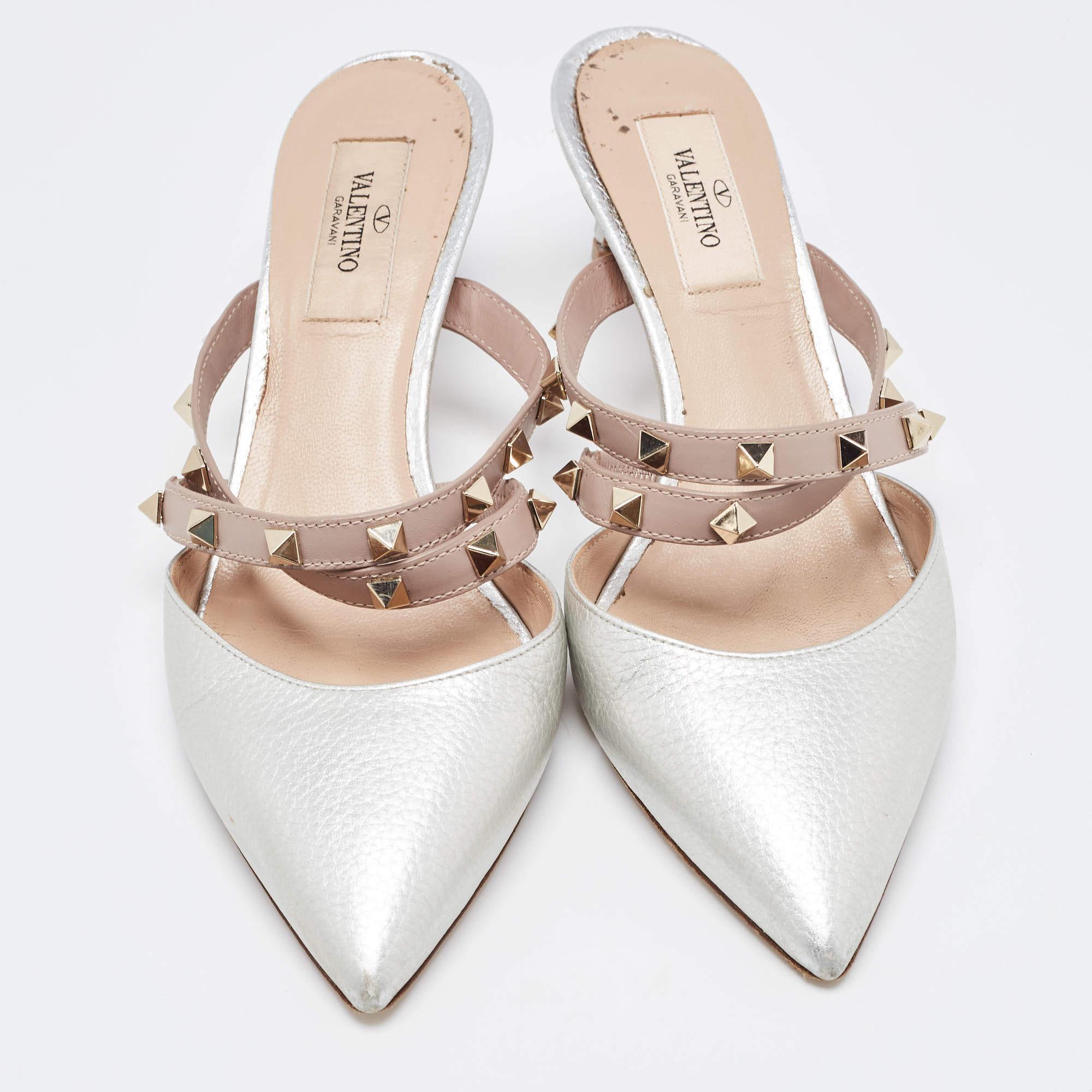 A perfect blend of luxury, style, and comfort, these designer mules are made using quality materials and frame your feet in the most elegant way. They can be paired with a host of outfits from your wardrobe.

Includes
Original Dustbag, Original Box,