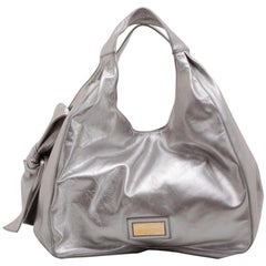 Valentino Silver Nuage Bow Tote