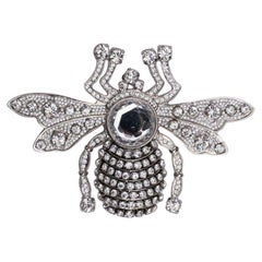 Valentino Broche Abeja Plateado