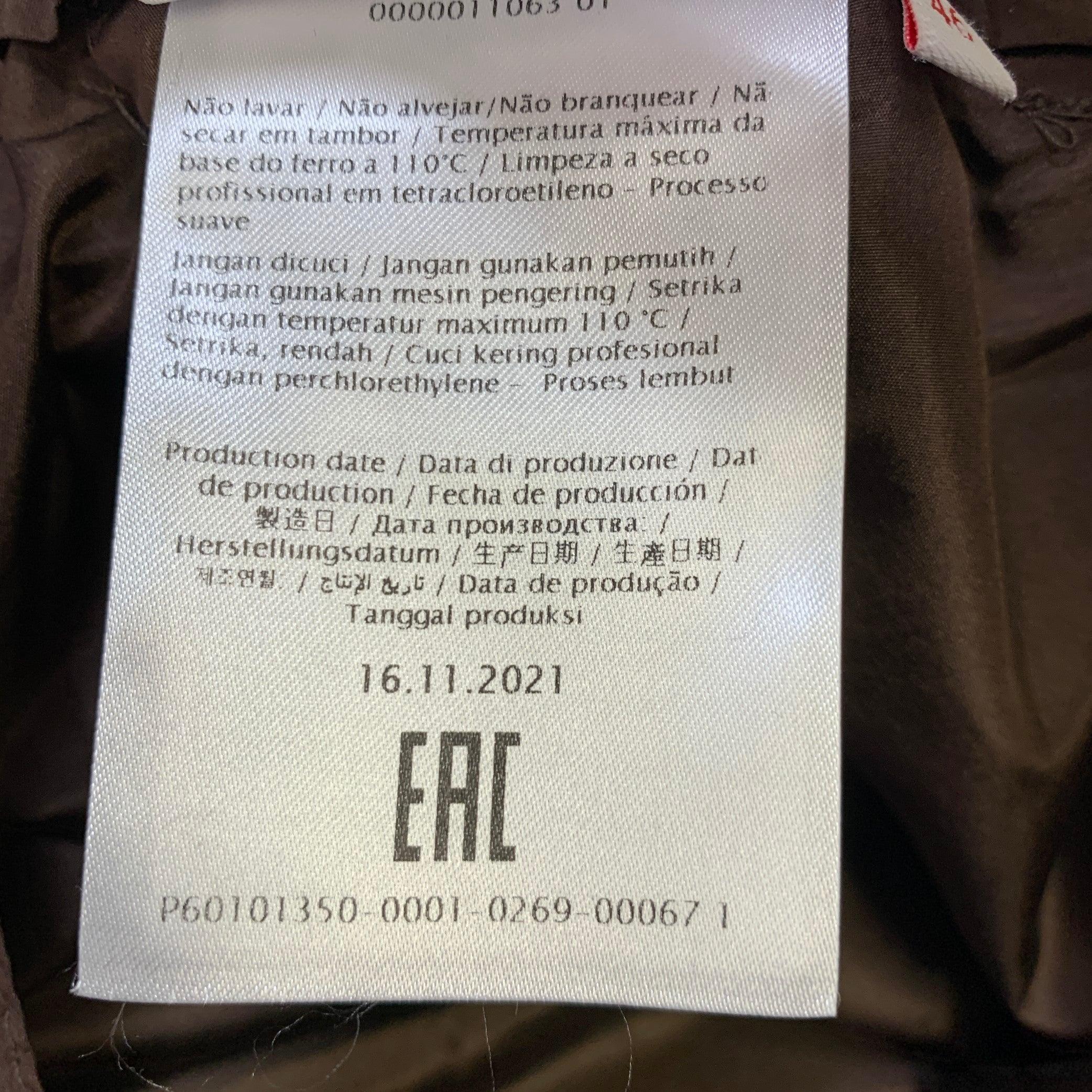 Short en soie marron à ceinture élastique VALENTINO Taille 10 en vente 3