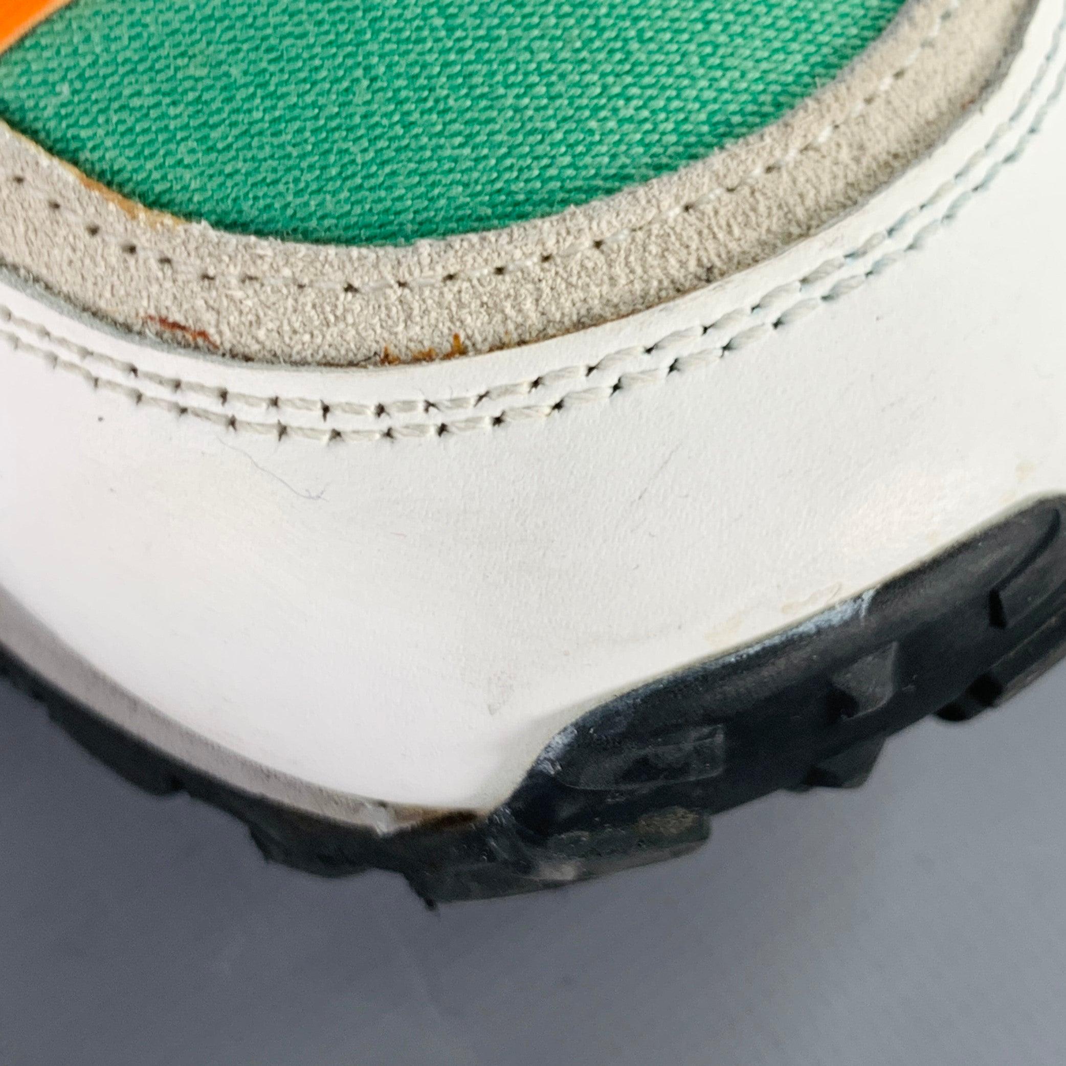VALENTINO Size 10 White Multi Color Camo Leather Lace-Up Sneakers en vente 5