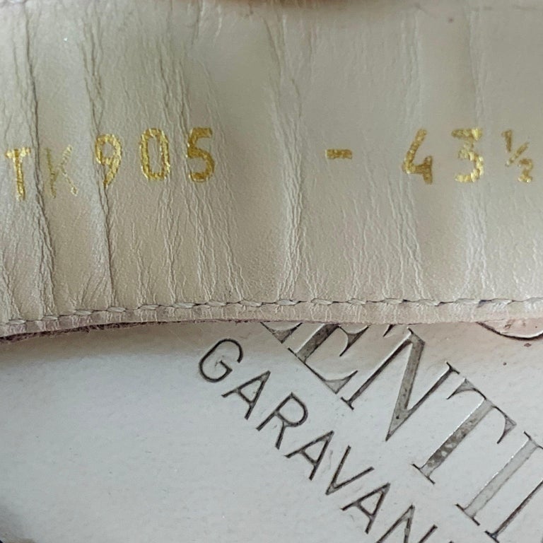 VALENTINO Size 10.5 Tan Multi Color Embroidery Leather Straps Sandals VALENTINO Size 10.5 Tan Multi Color Embroidery Leather  main image 4
