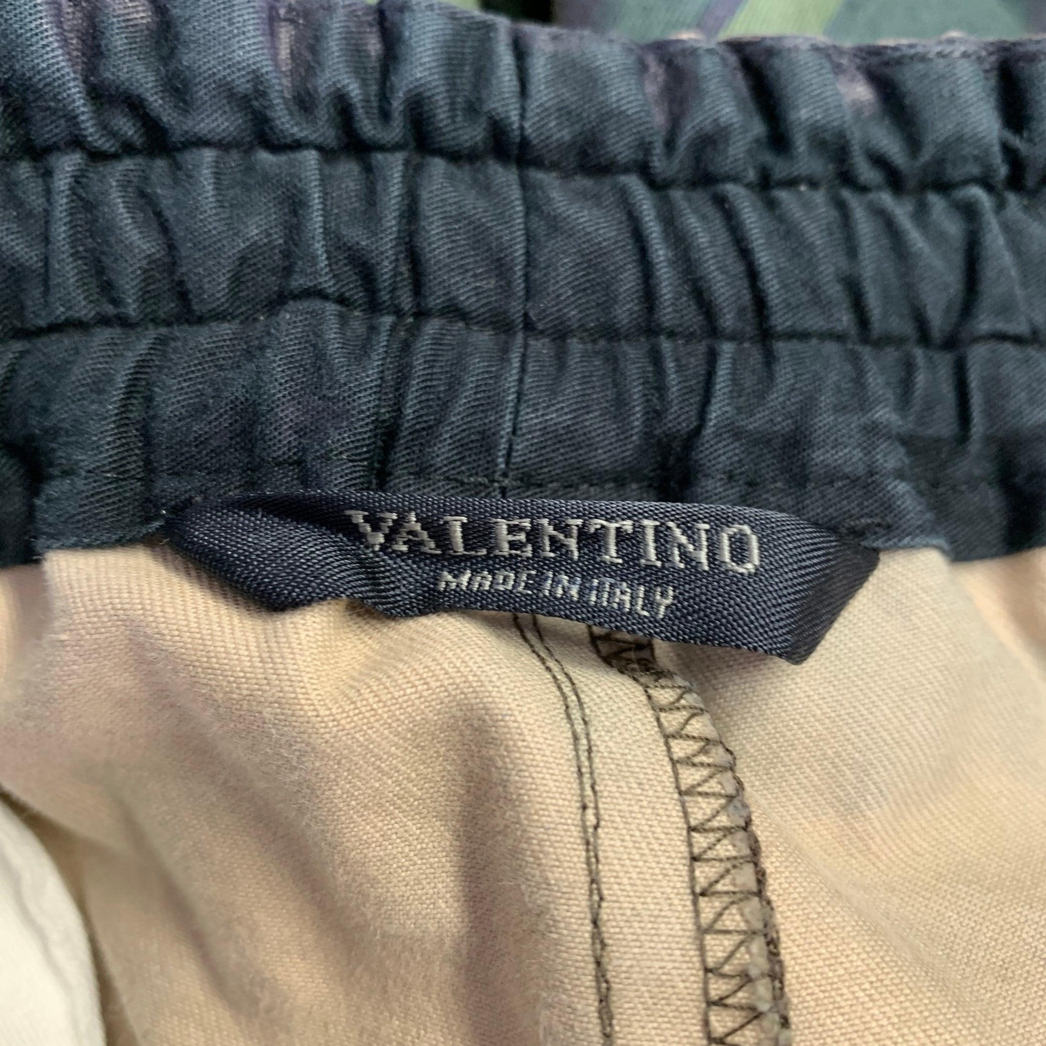 VALENTINO Size 30 Green Brown Camo Cotton Cargo Casual Pants 6