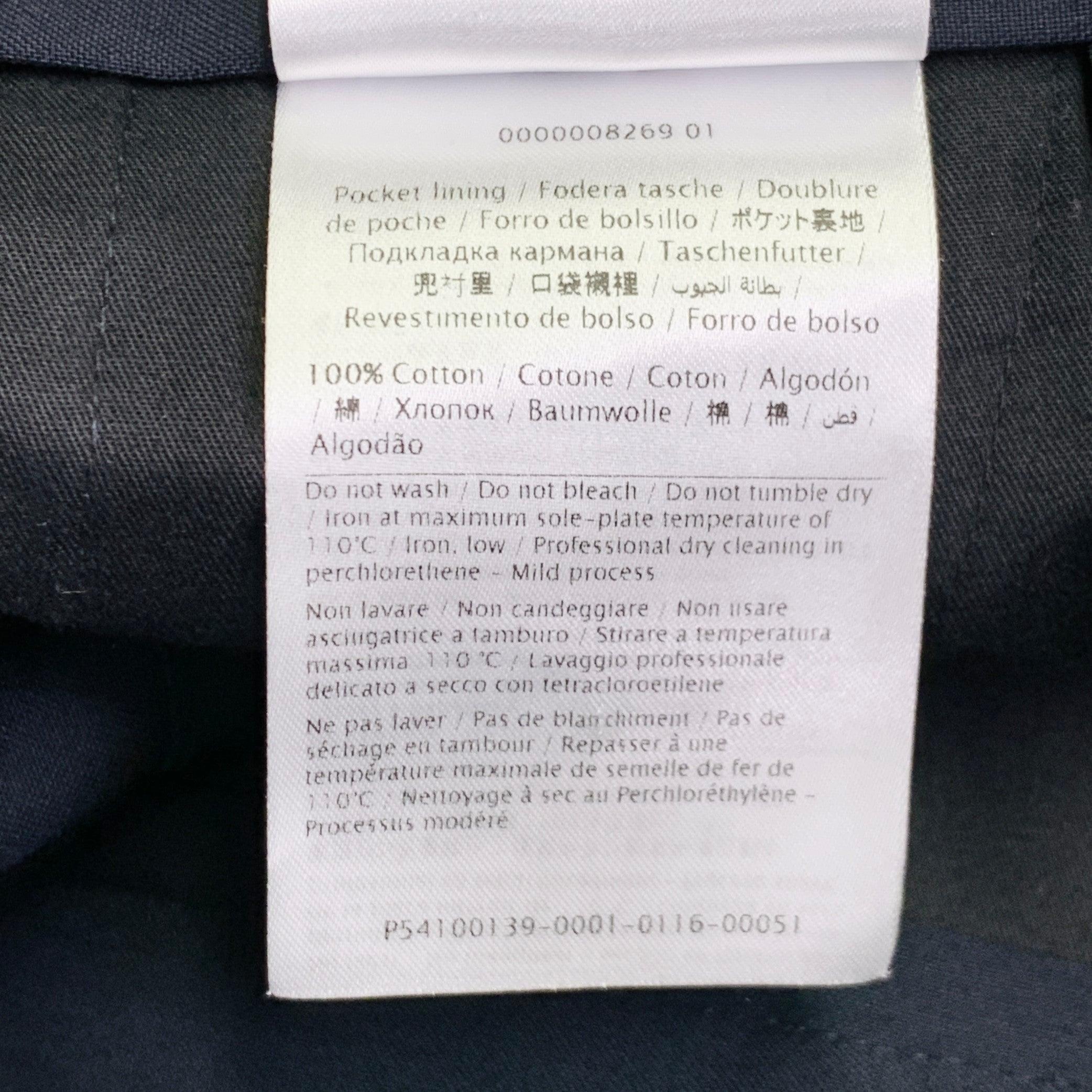VALENTINO Size 30 Navy White Wool Mohair Tuxedo Stripes Zip Fly Dress Pants For Sale 2
