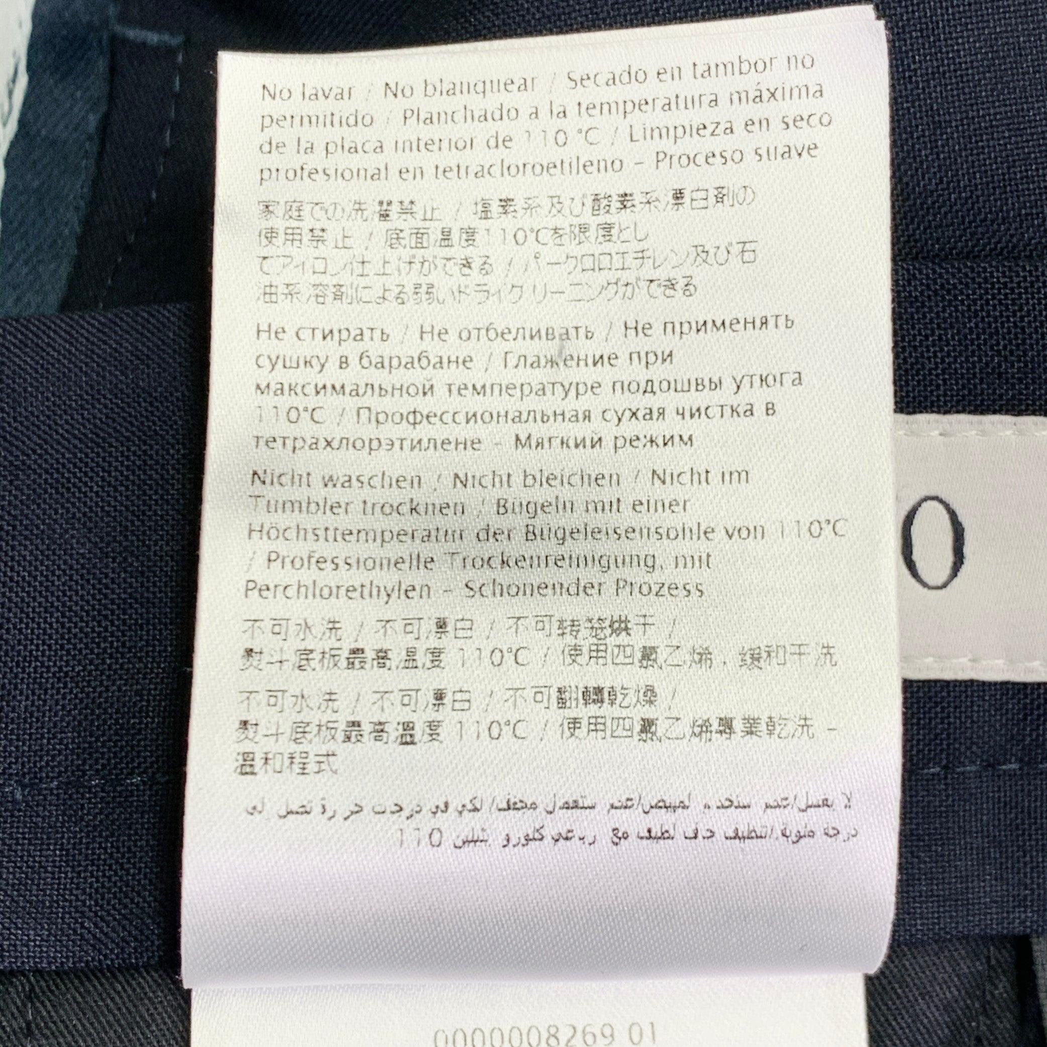 VALENTINO Size 30 Navy White Wool Mohair Tuxedo Stripes Zip Fly Dress Pants For Sale 3
