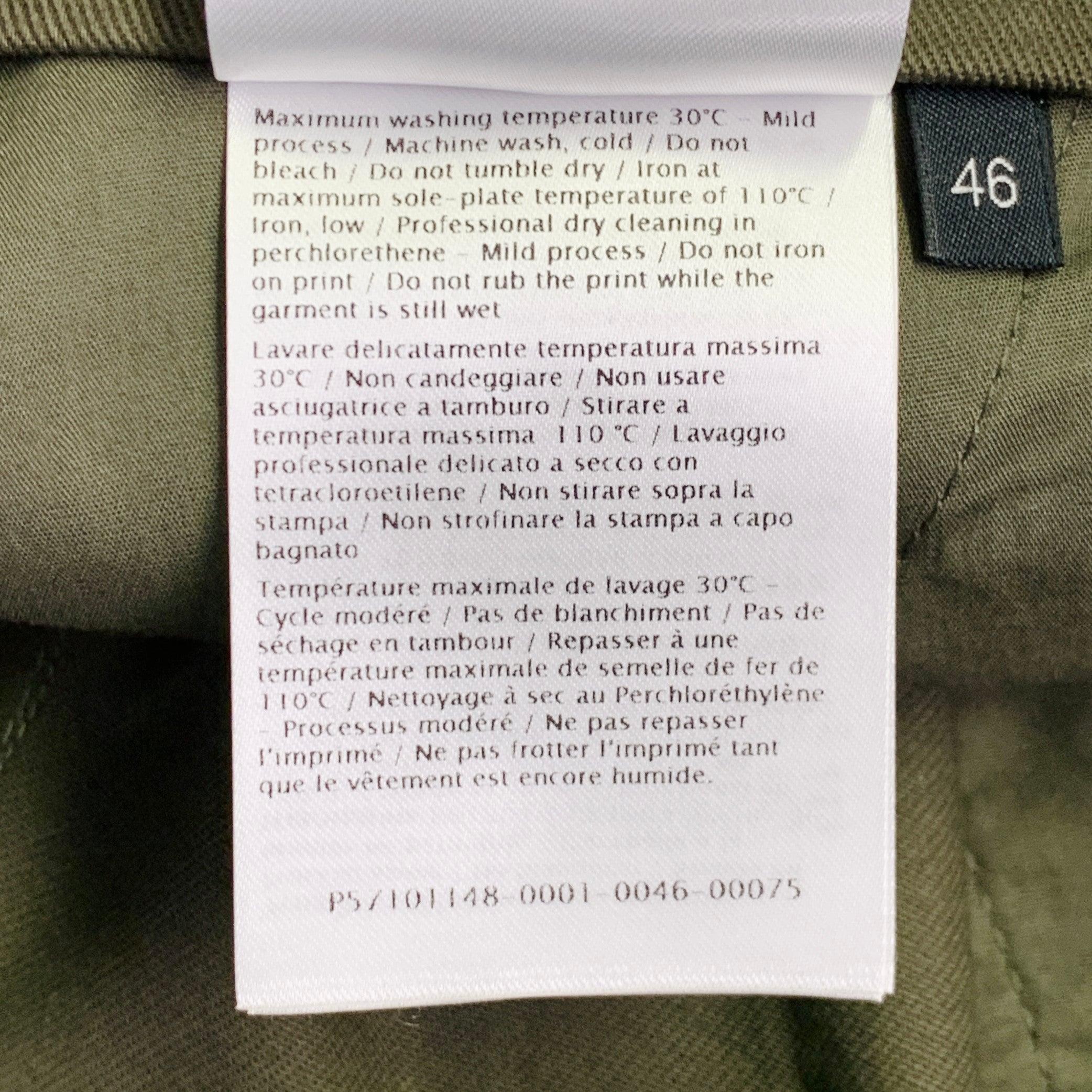 VALENTINO Taille 30 Olive Neon Cotton Cargo Pockets Casual Pants en vente 3
