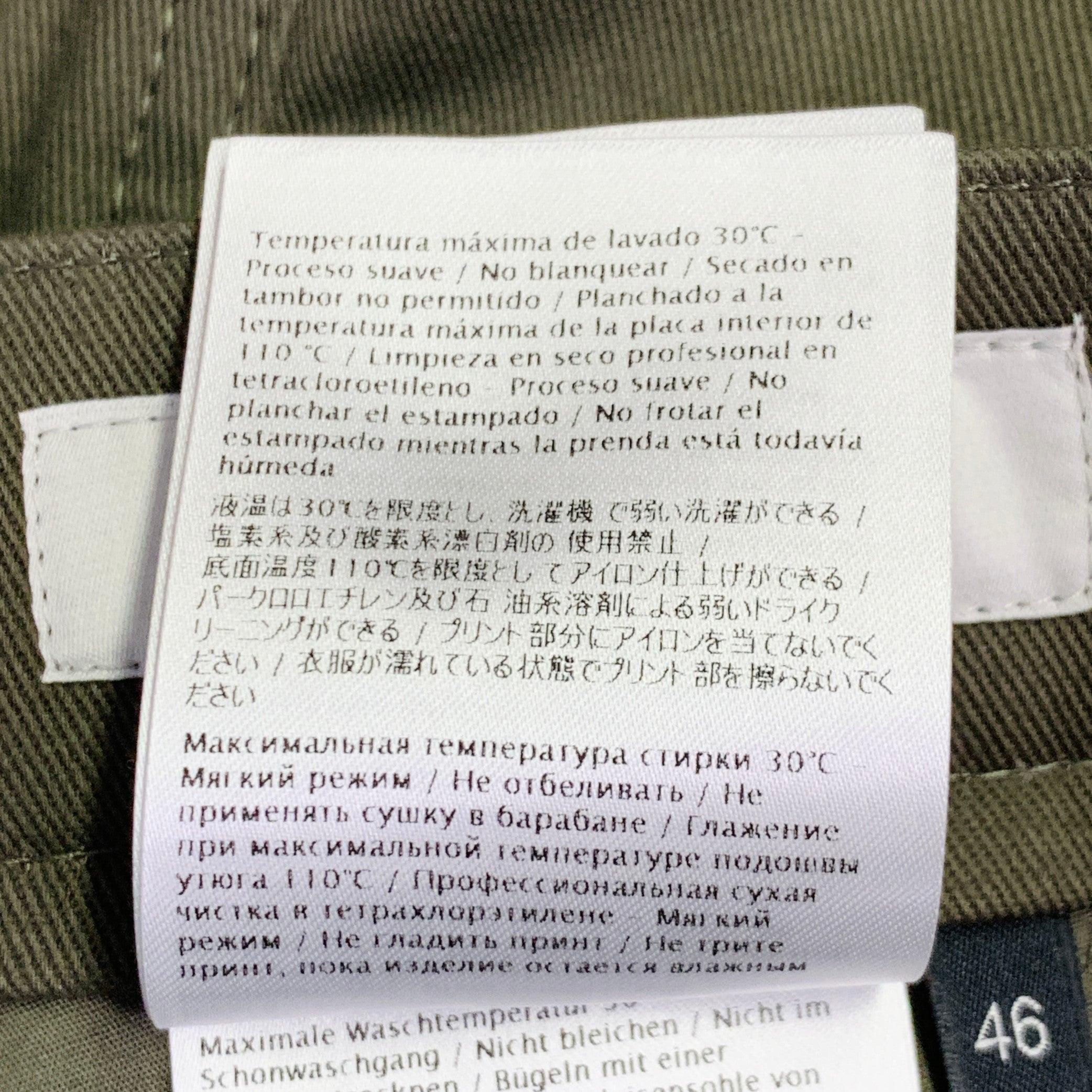 VALENTINO Taille 30 Olive Neon Cotton Cargo Pockets Casual Pants en vente 4