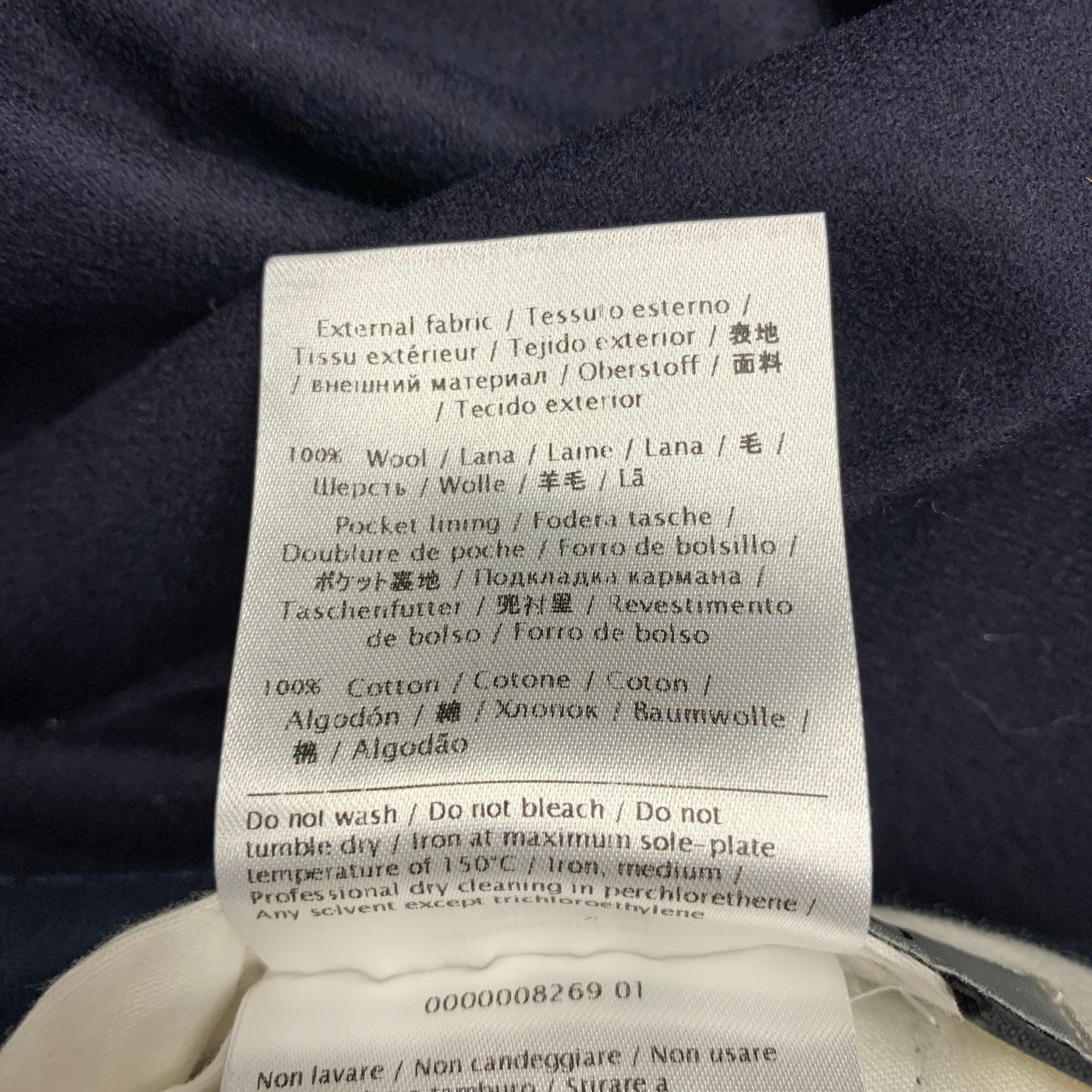 Valentino taglia 32 Pantaloni da sera in lana navy con il davanti piatto In condizioni ottime a San Francisco, CA