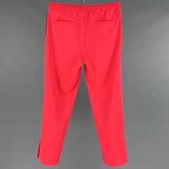 VALENTINO Size 32 Pink Wool Elastic Waistband Casual Pants