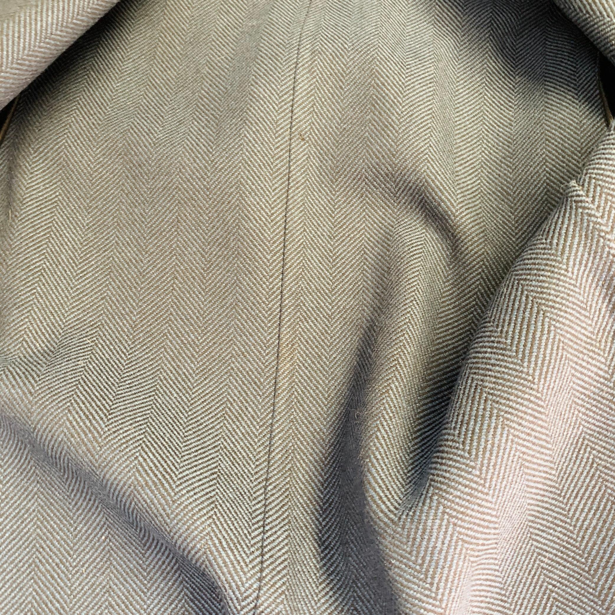 Trench-coat ceinturé en cuir d'agneau marine Taille 38 VALENTINO en vente 3