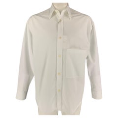 VALENTINO Size M White Cotton Button Up Oversized Shirt