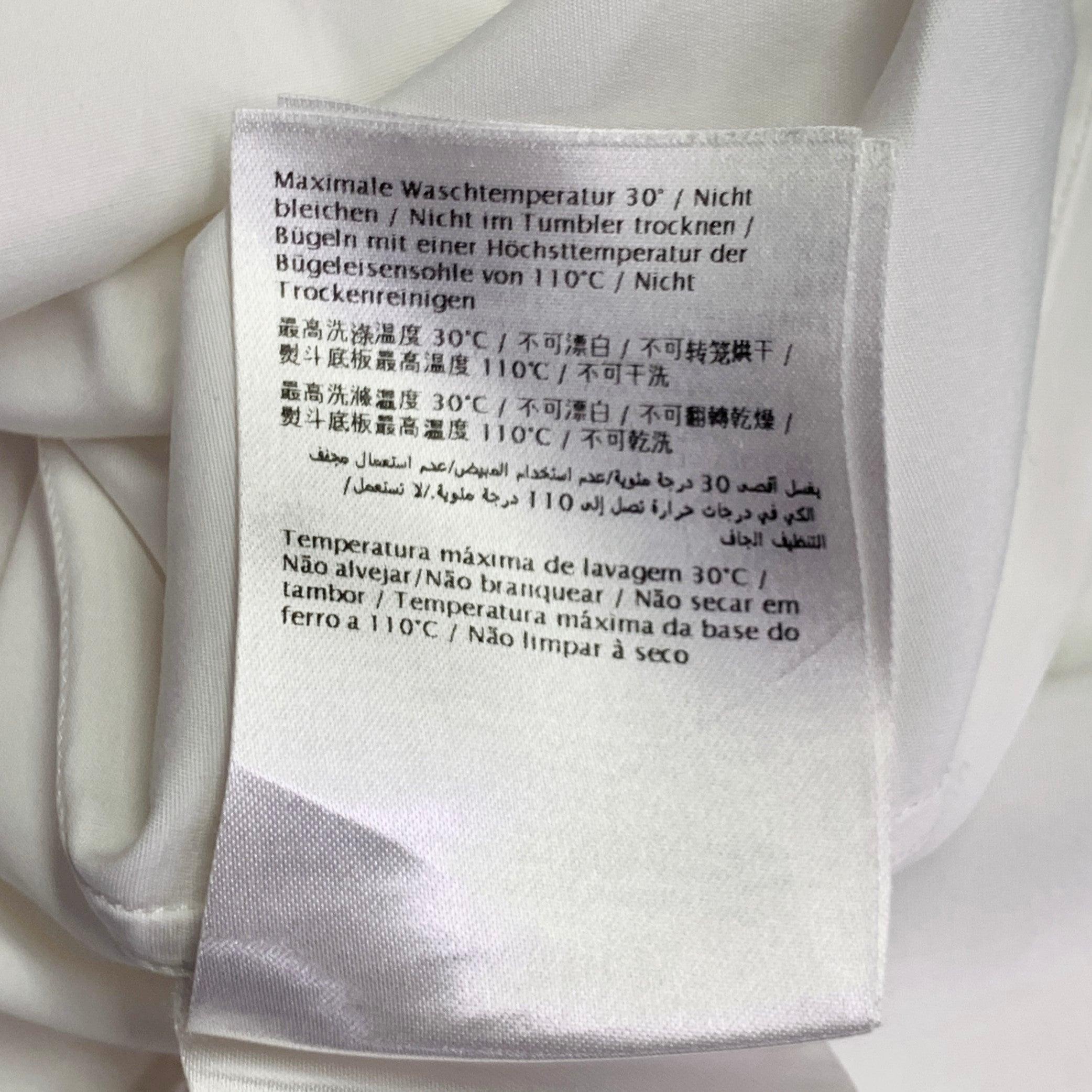 VALENTINO Taille M Chemise à manches longues en coton blanc à boutons cachés en vente 5