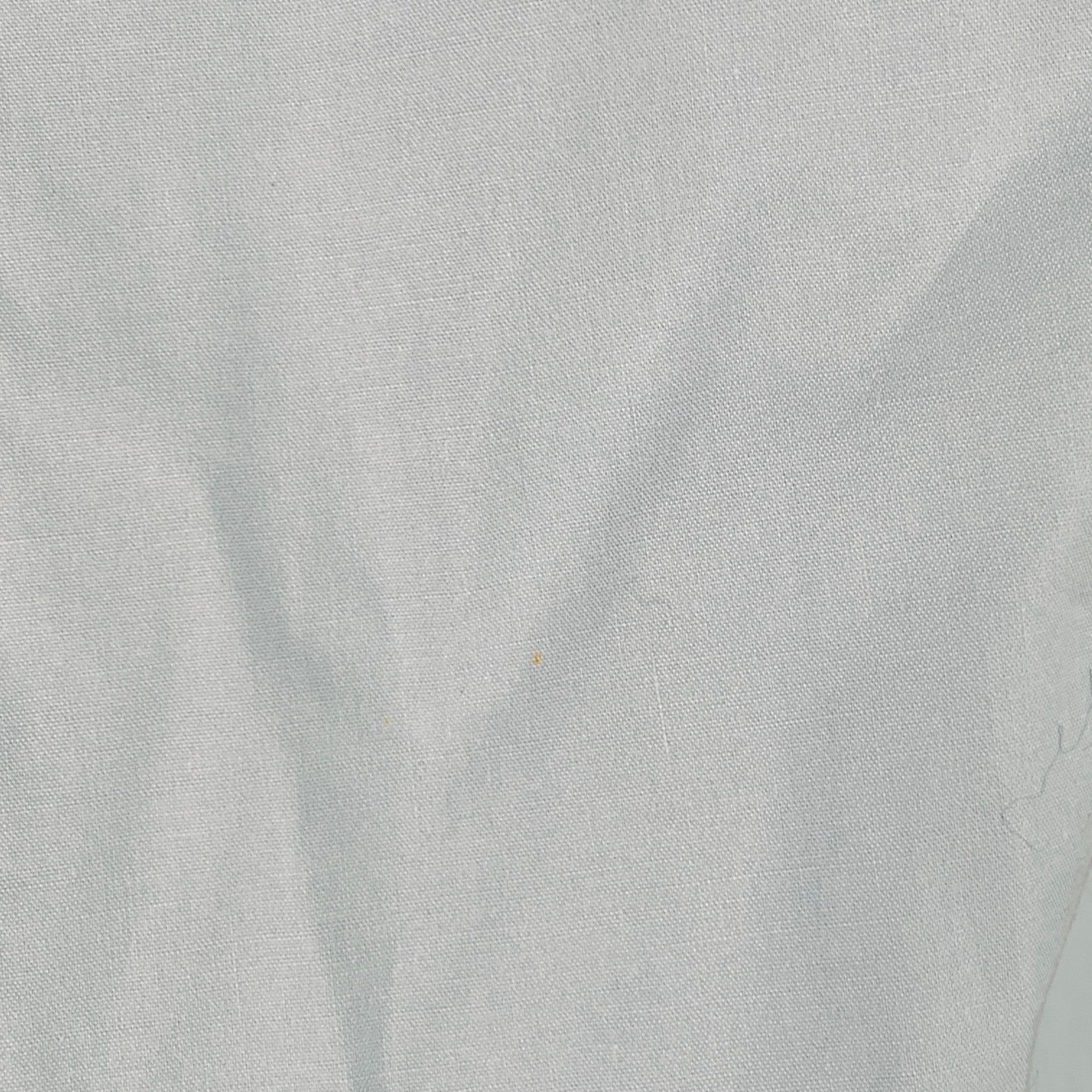 VALENTINO Size S Blue Beaded Embroidery Cotton Tuxedo Long Sleeve Shirt For Sale 2