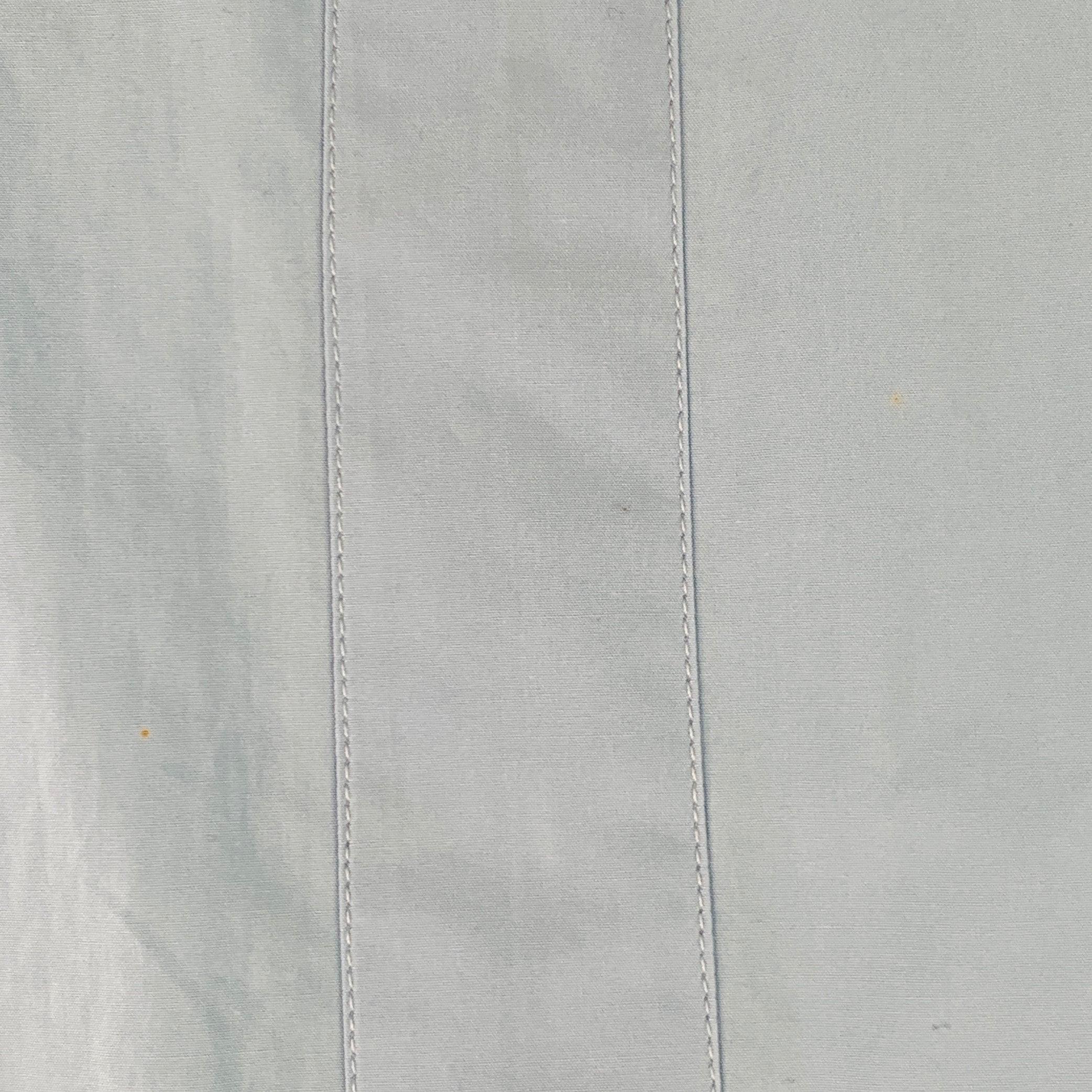 VALENTINO Size S Blue Beaded Embroidery Cotton Tuxedo Long Sleeve Shirt For Sale 3