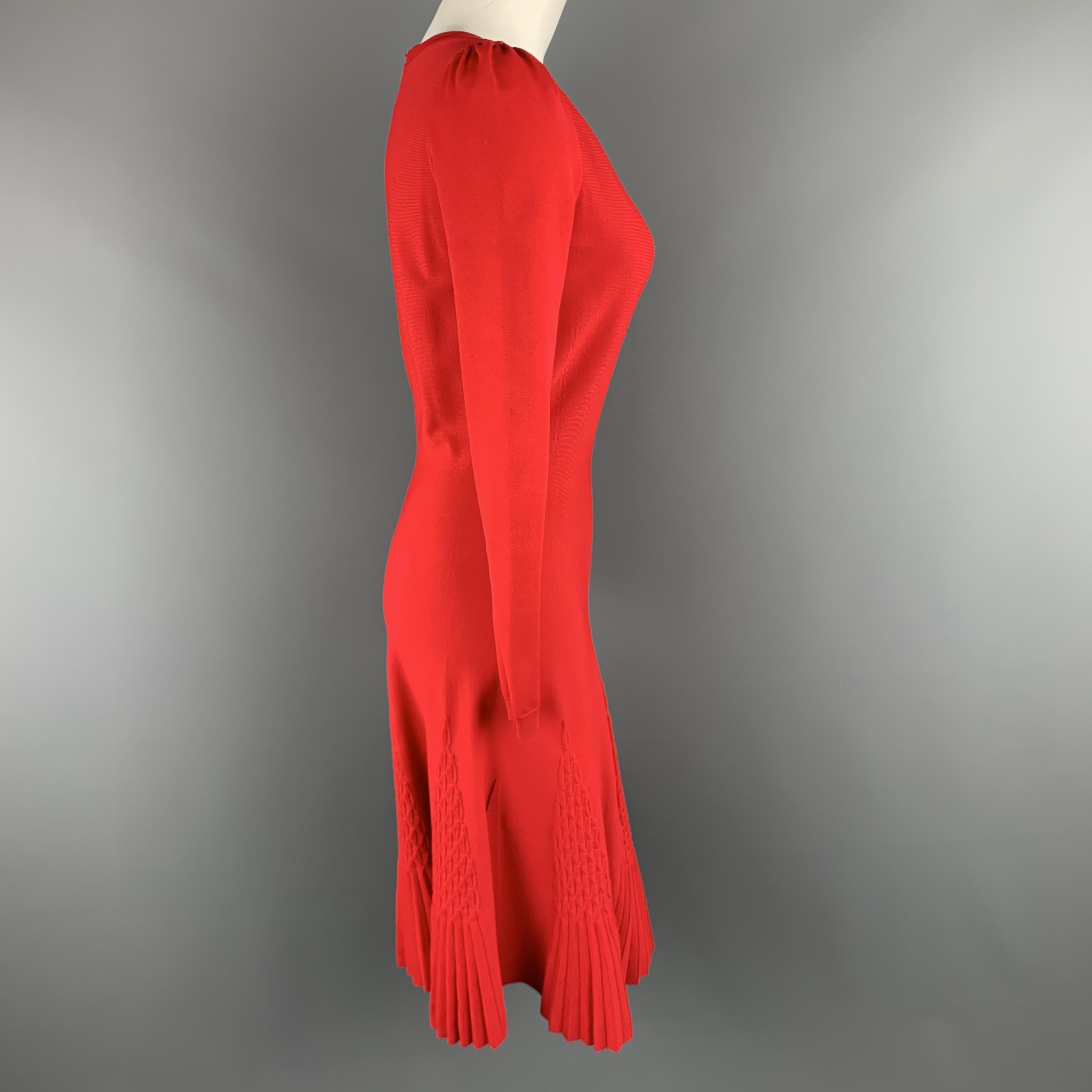 red flare skirt