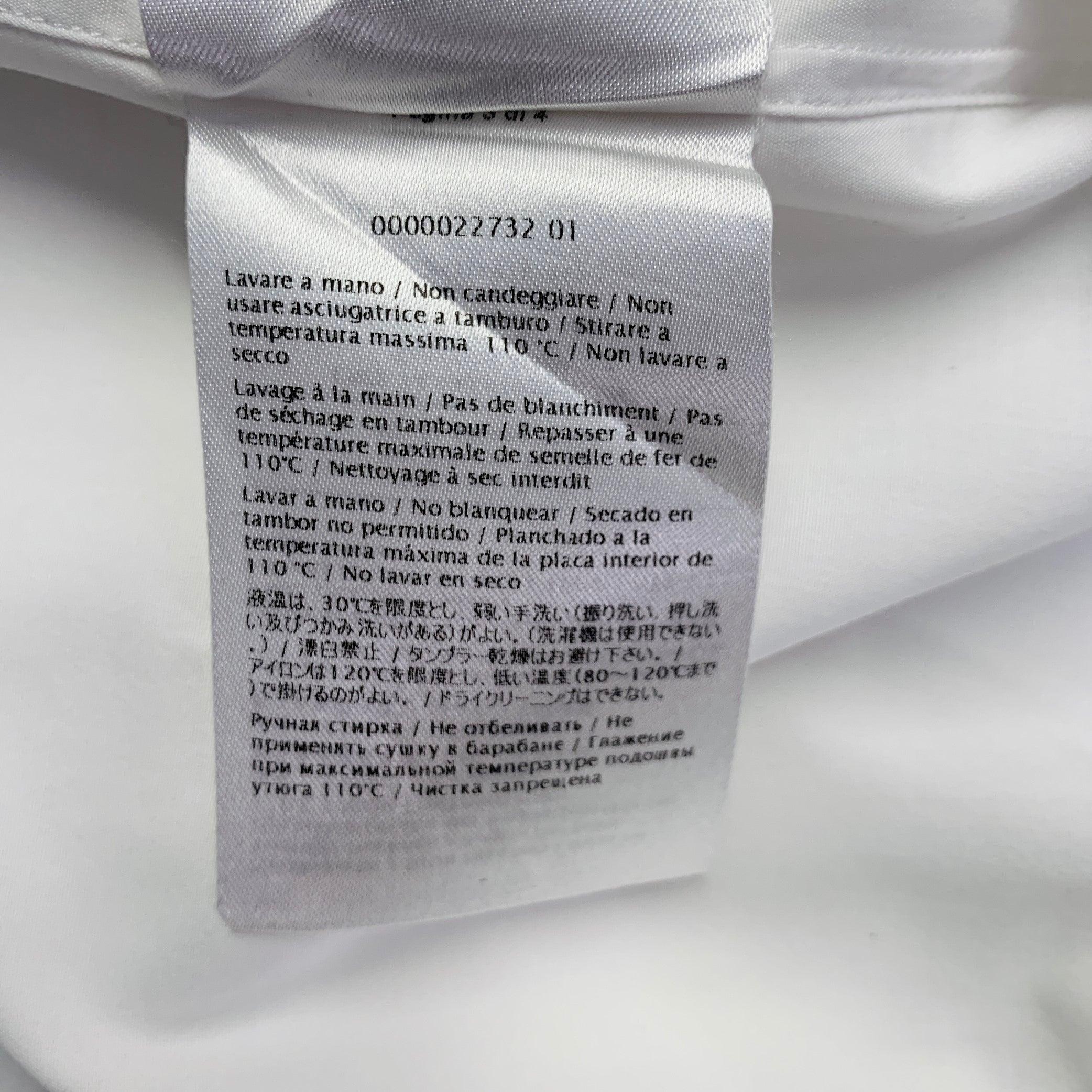 VALENTINO Size S White Cotton Studded Button Up  Chemise à manches longues en vente 6