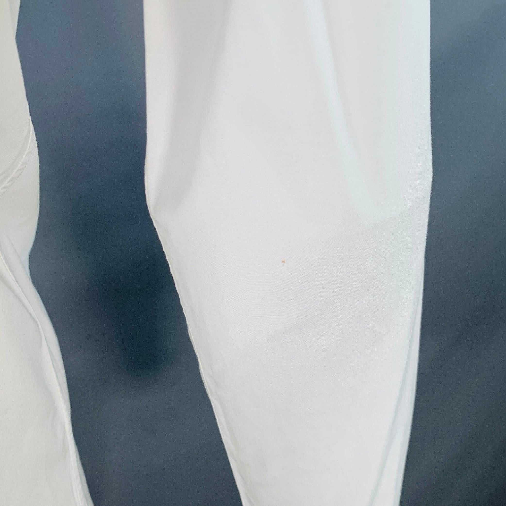 VALENTINO Size S White Cotton Studded Button Up  Chemise à manches longues en vente 2