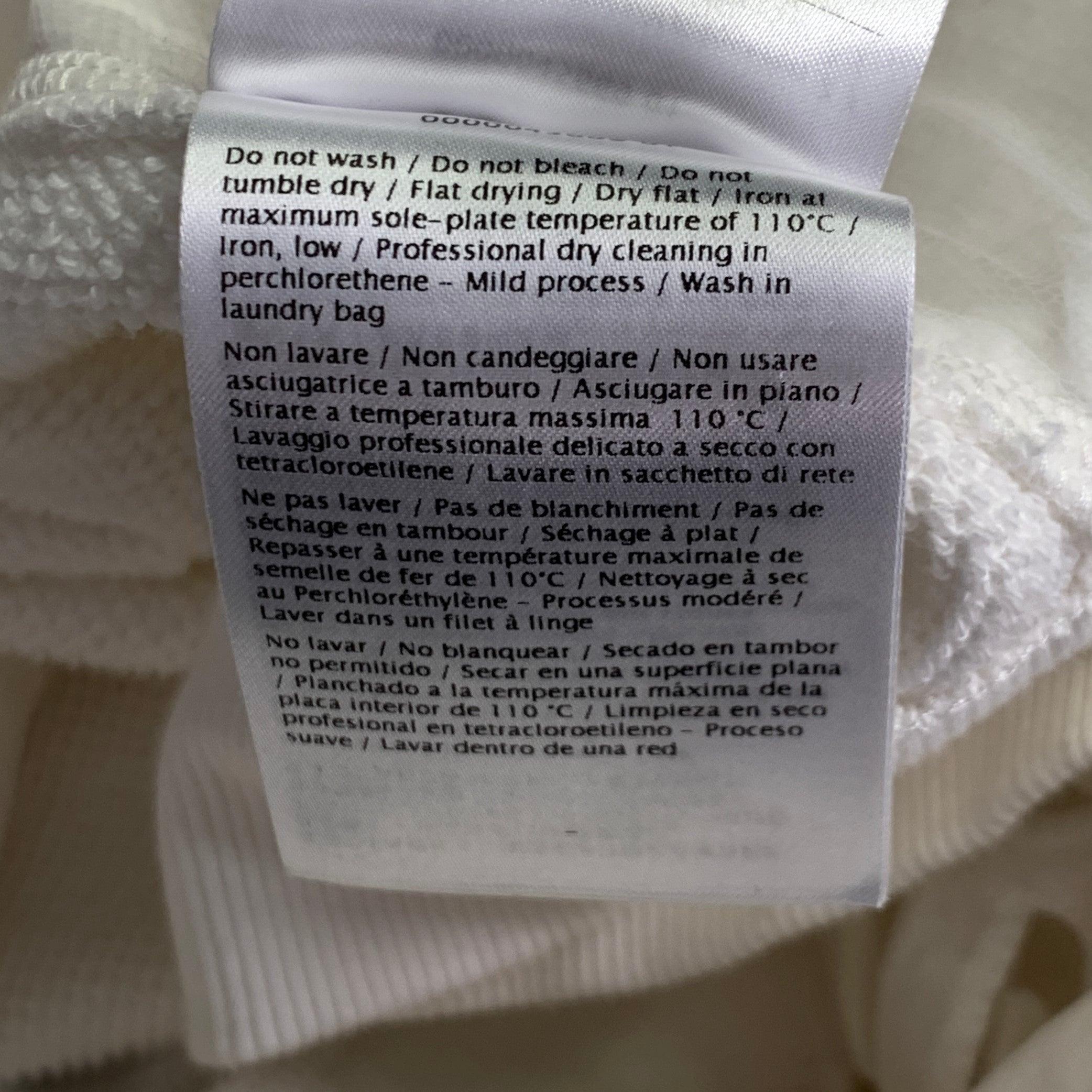 VALENTINO Size S White Cut Out Cotton Polyamide Oversized Hoodie Jacket For Sale 6