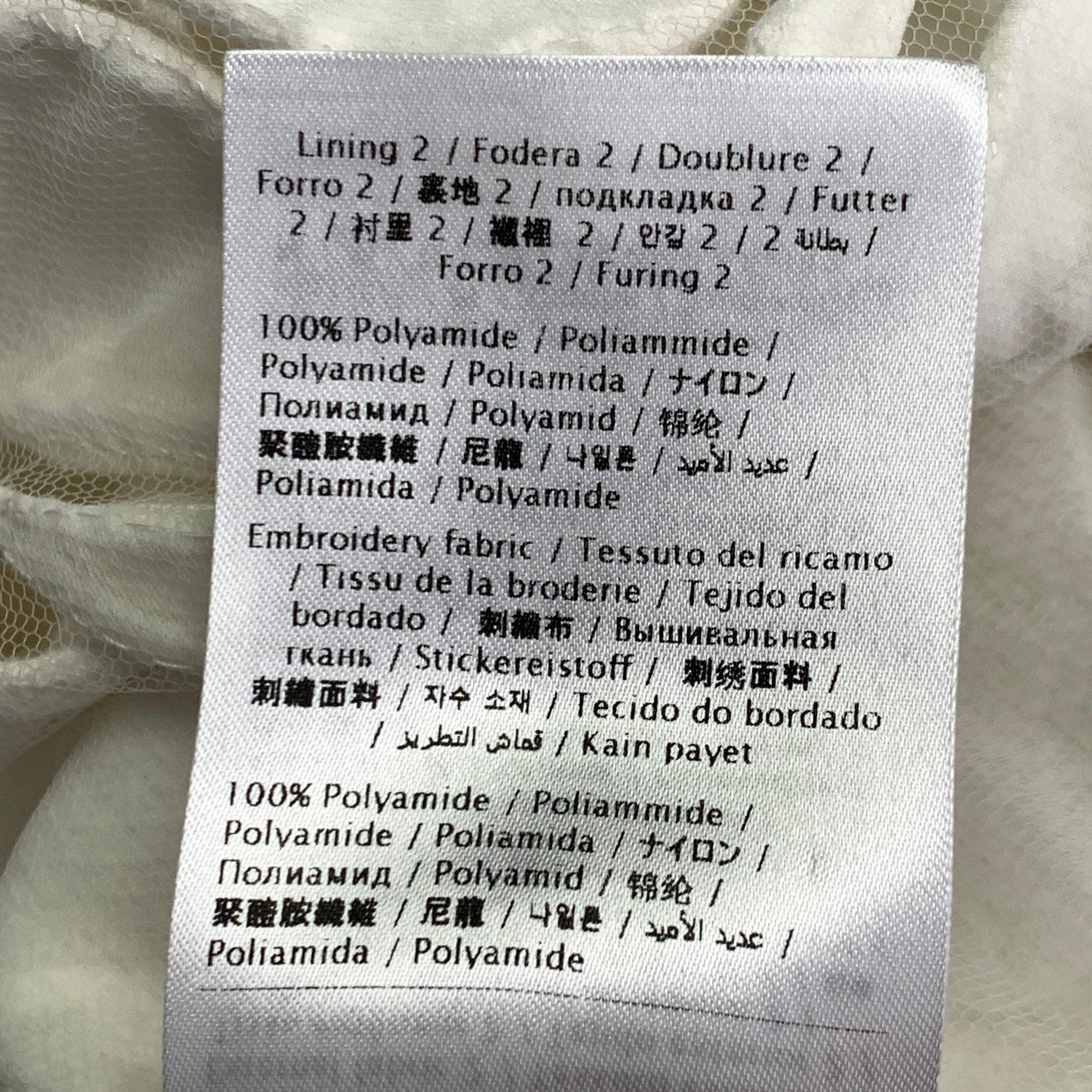VALENTINO Size S White Cut Out Cotton Polyamide Oversized Hoodie Jacket For Sale 5