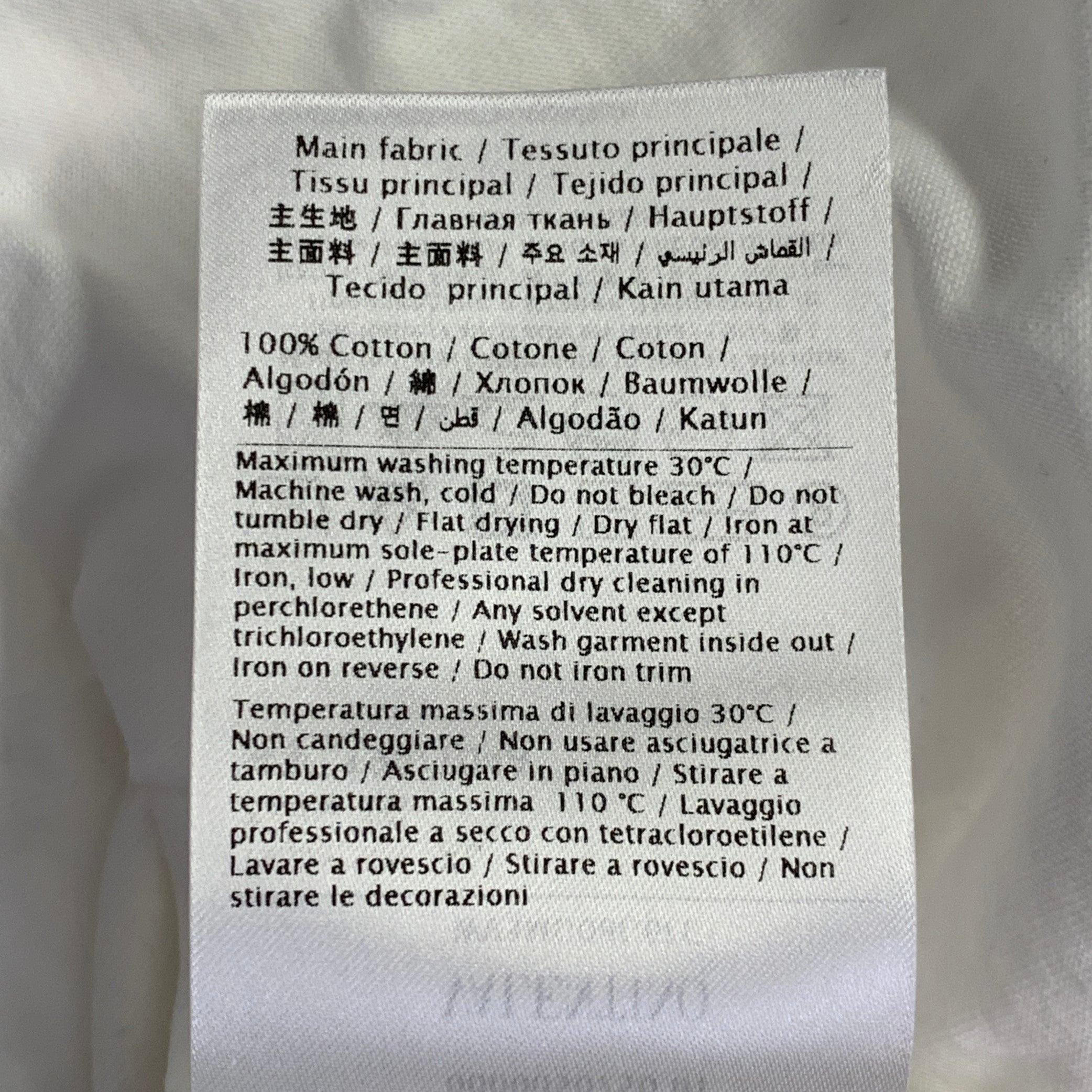 VALENTINO Größe XL Weiß Logo Baumwolle Kurzarm T-Shirt mit Rundhalsausschnitt im Angebot 2