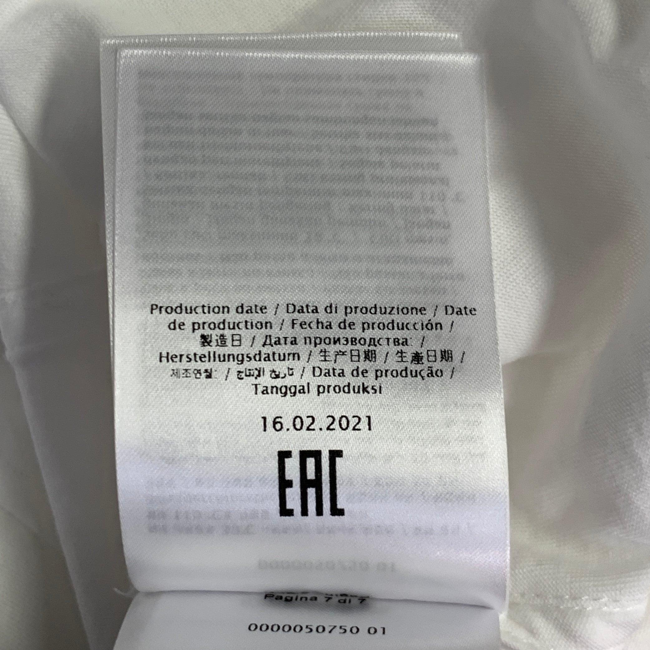 VALENTINO Größe XL Weiß Logo Baumwolle Kurzarm T-Shirt mit Rundhalsausschnitt im Angebot 3