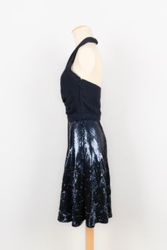 Valentino Skater Dress in Silk Muslin Sewn Haute Couture