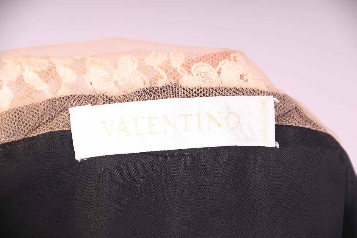Falda Valentino de encaje de seda en venta 6